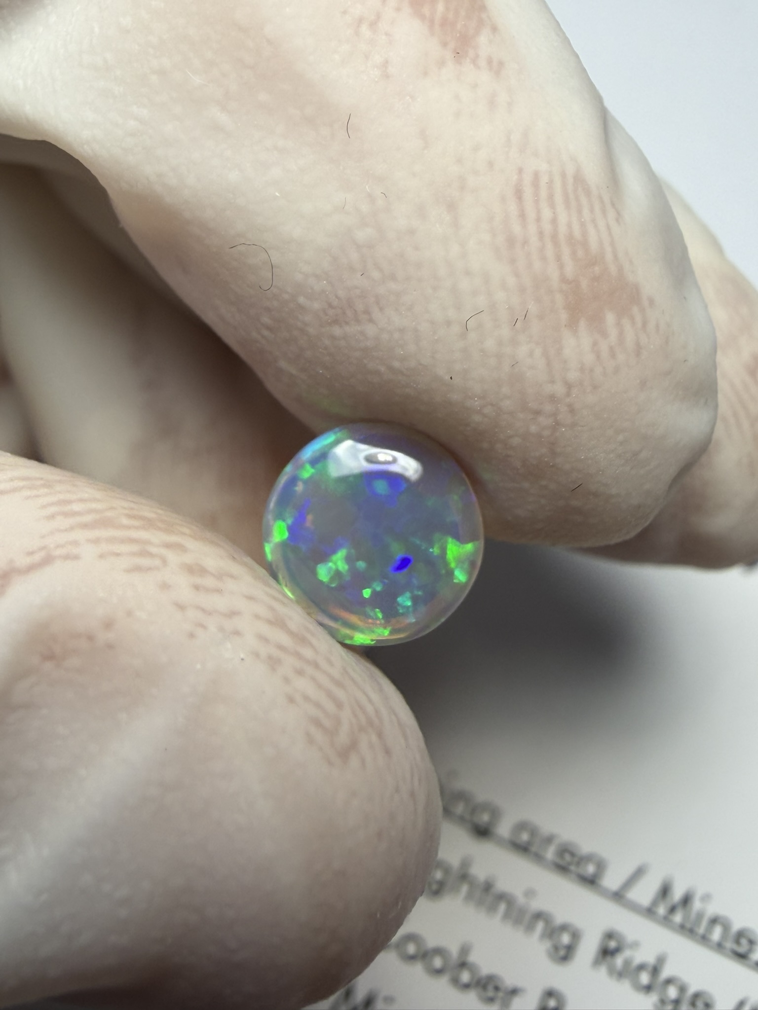 Opale cristal australienne de Lightning Ridge de 0.90 ct (cLR-199) – Image 9