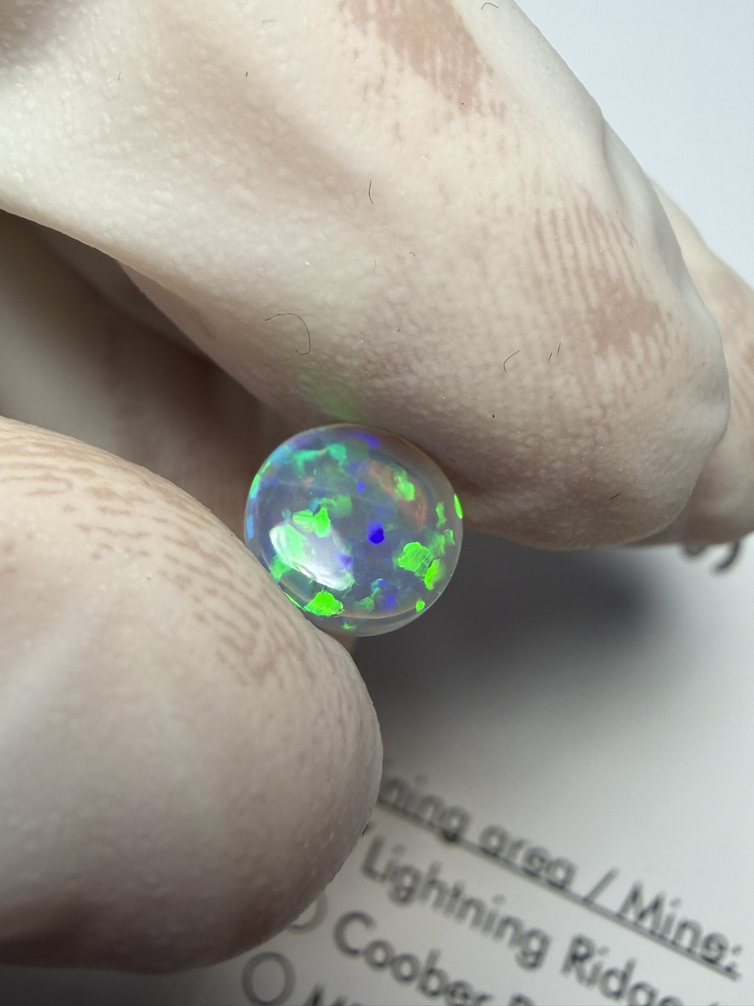Opale cristal australienne de Lightning Ridge de 0.90 ct (cLR-199) – Image 8