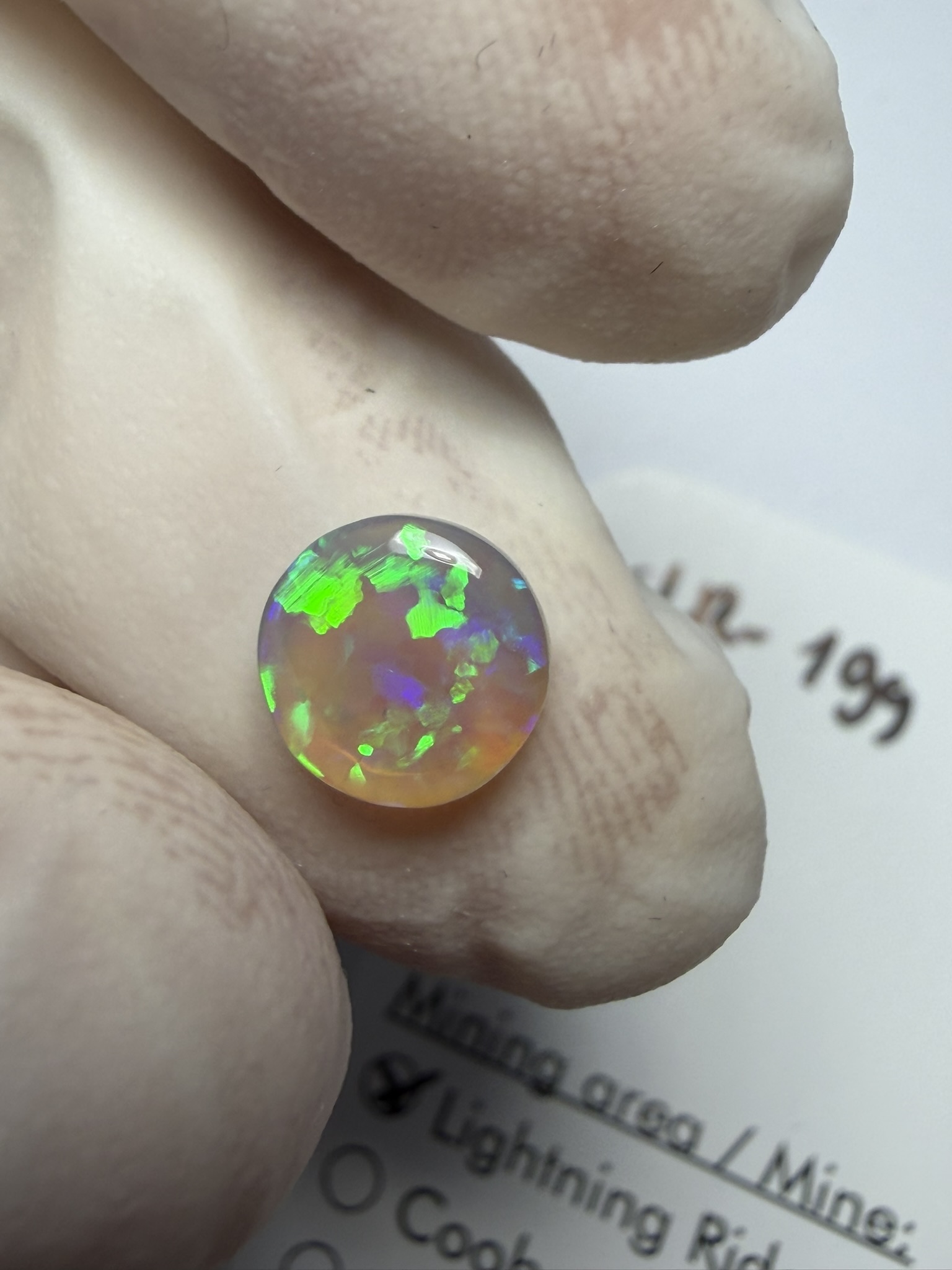 Opale cristal australienne de Lightning Ridge de 0.90 ct (cLR-199) – Image 19