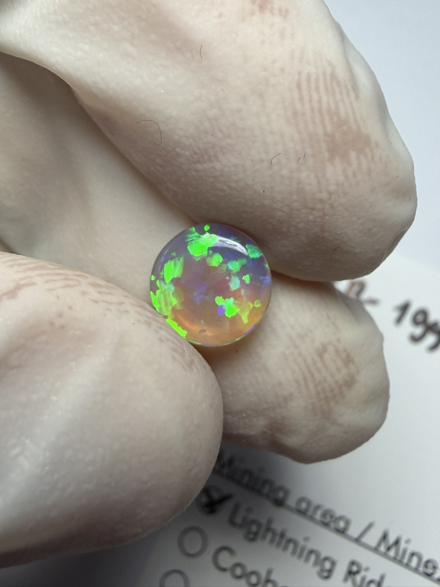 Opale cristal australienne de Lightning Ridge de 0.90 ct (cLR-199) – Image 15