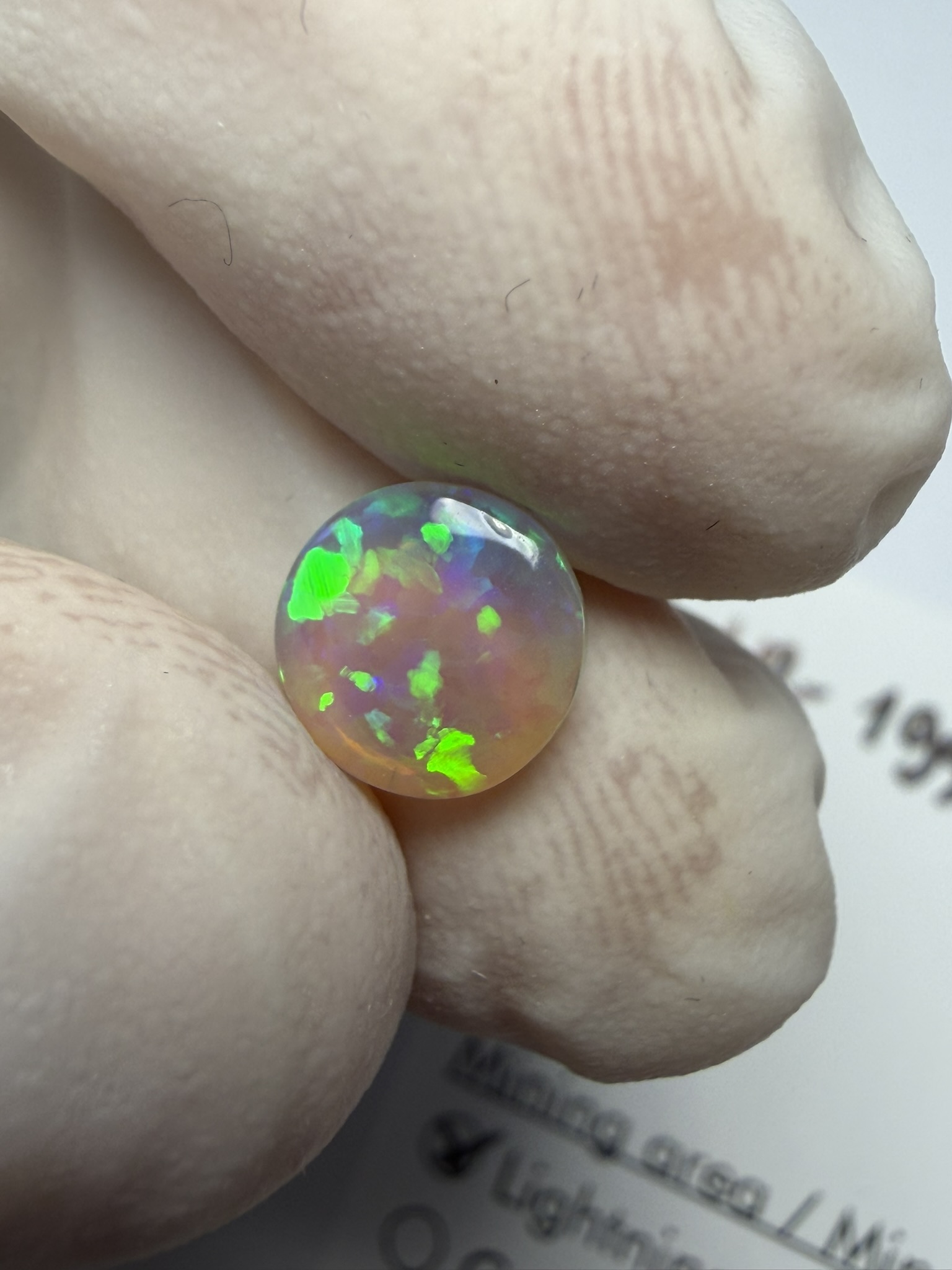 Opale cristal australienne de Lightning Ridge de 0.90 ct (cLR-199) – Image 12