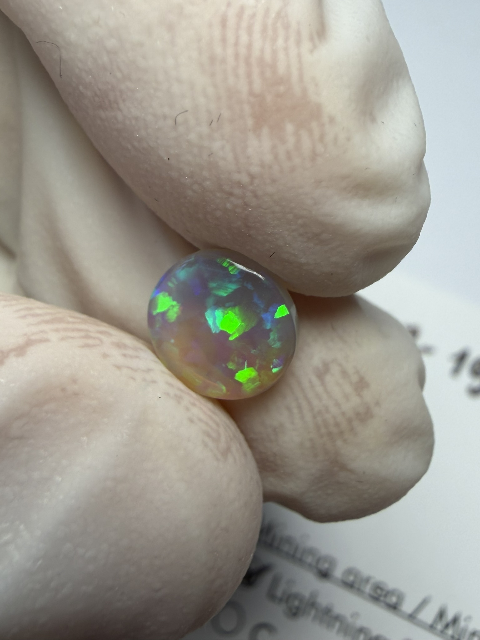 Opale cristal australienne de Lightning Ridge de 0.90 ct (cLR-199) – Image 11