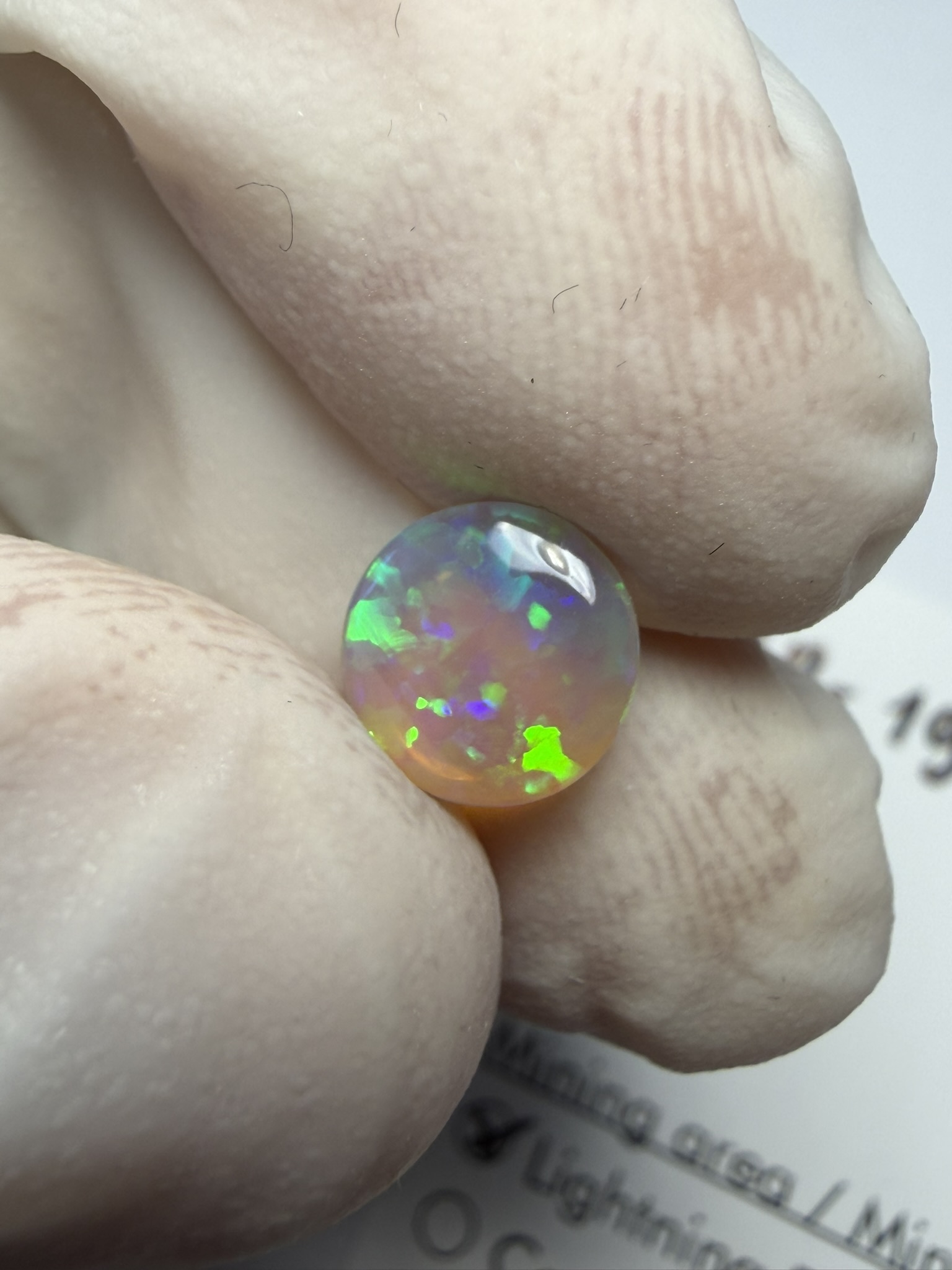 Opale cristal australienne de Lightning Ridge de 0.90 ct (cLR-199) – Image 10