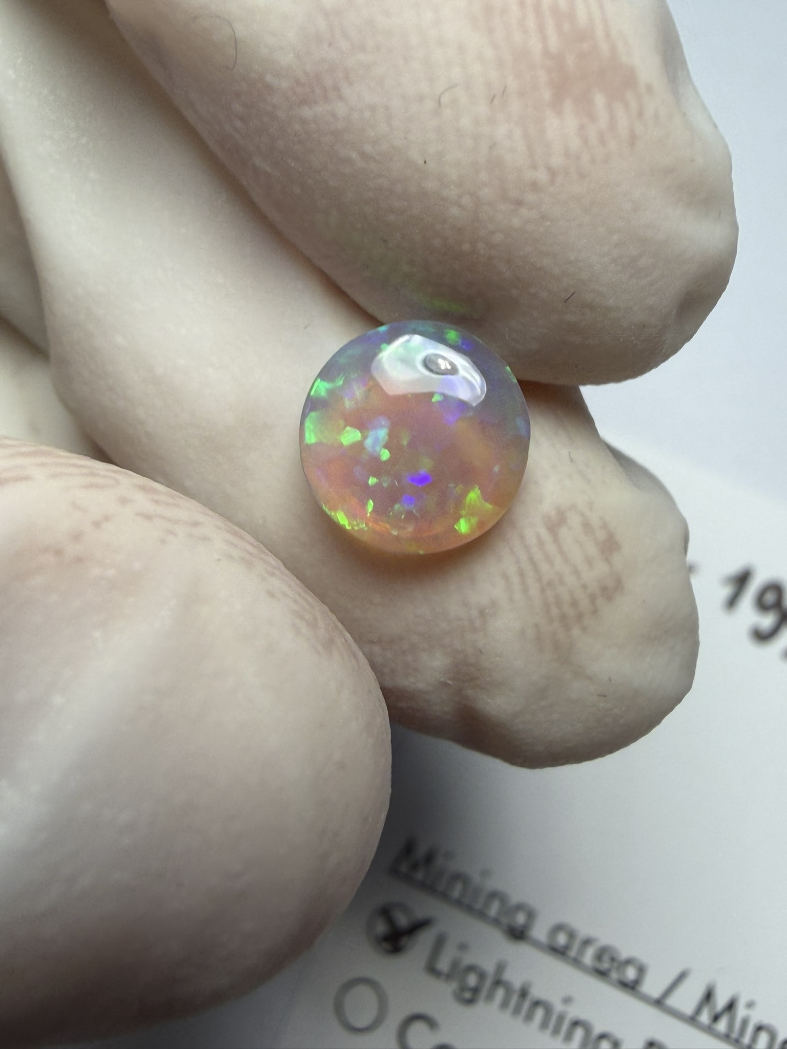 Opale cristal australienne de Lightning Ridge de 0.90 ct (cLR-199) – Image 26