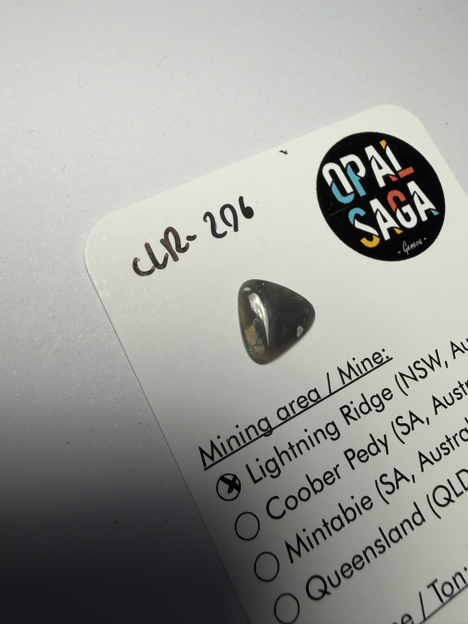 Opale foncée australienne de Lightning Ridge de 1.28 ct (cLR-206) – Image 4