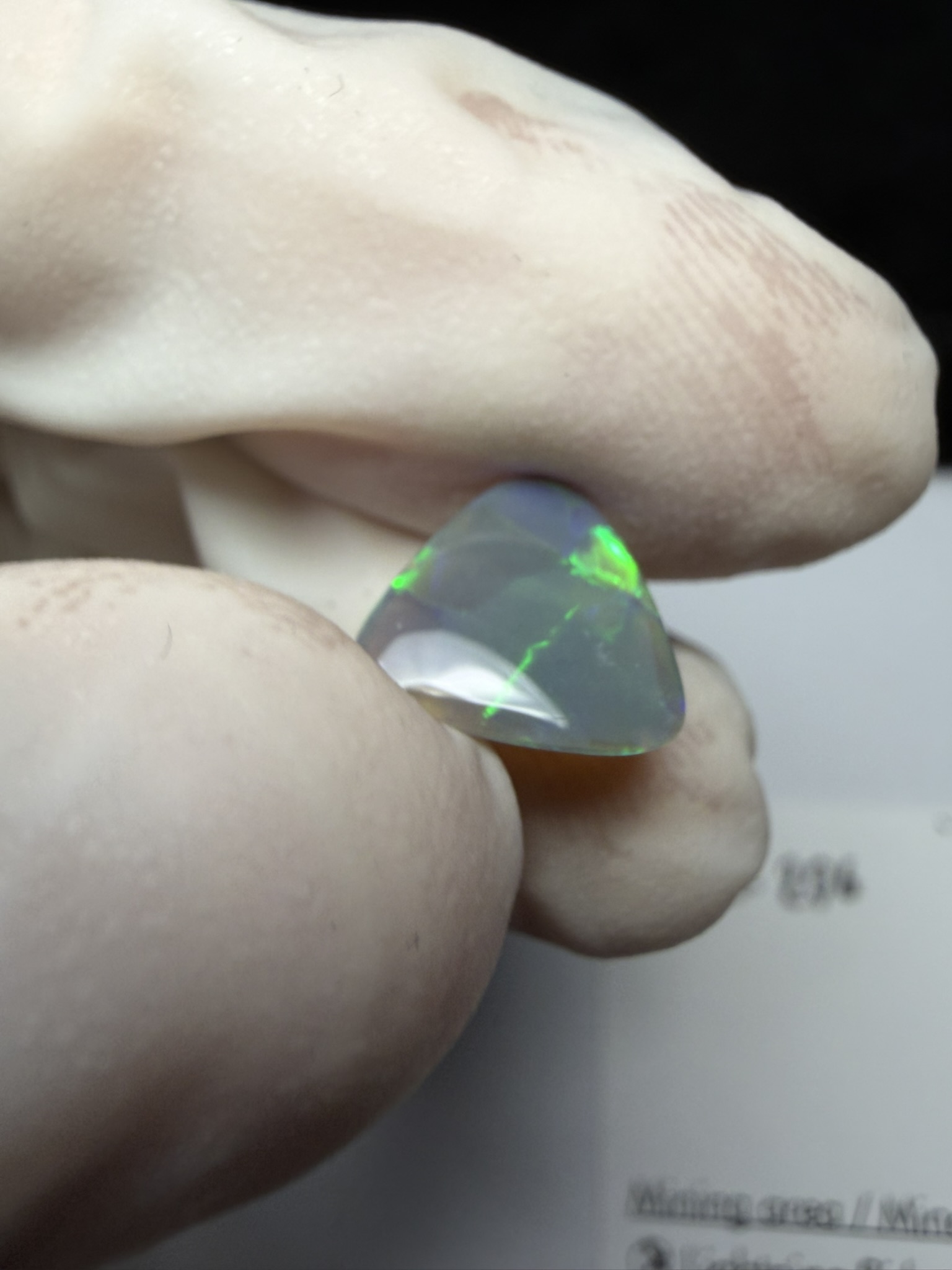 Opale foncée australienne de Lightning Ridge de 1.28 ct (cLR-206) – Image 28