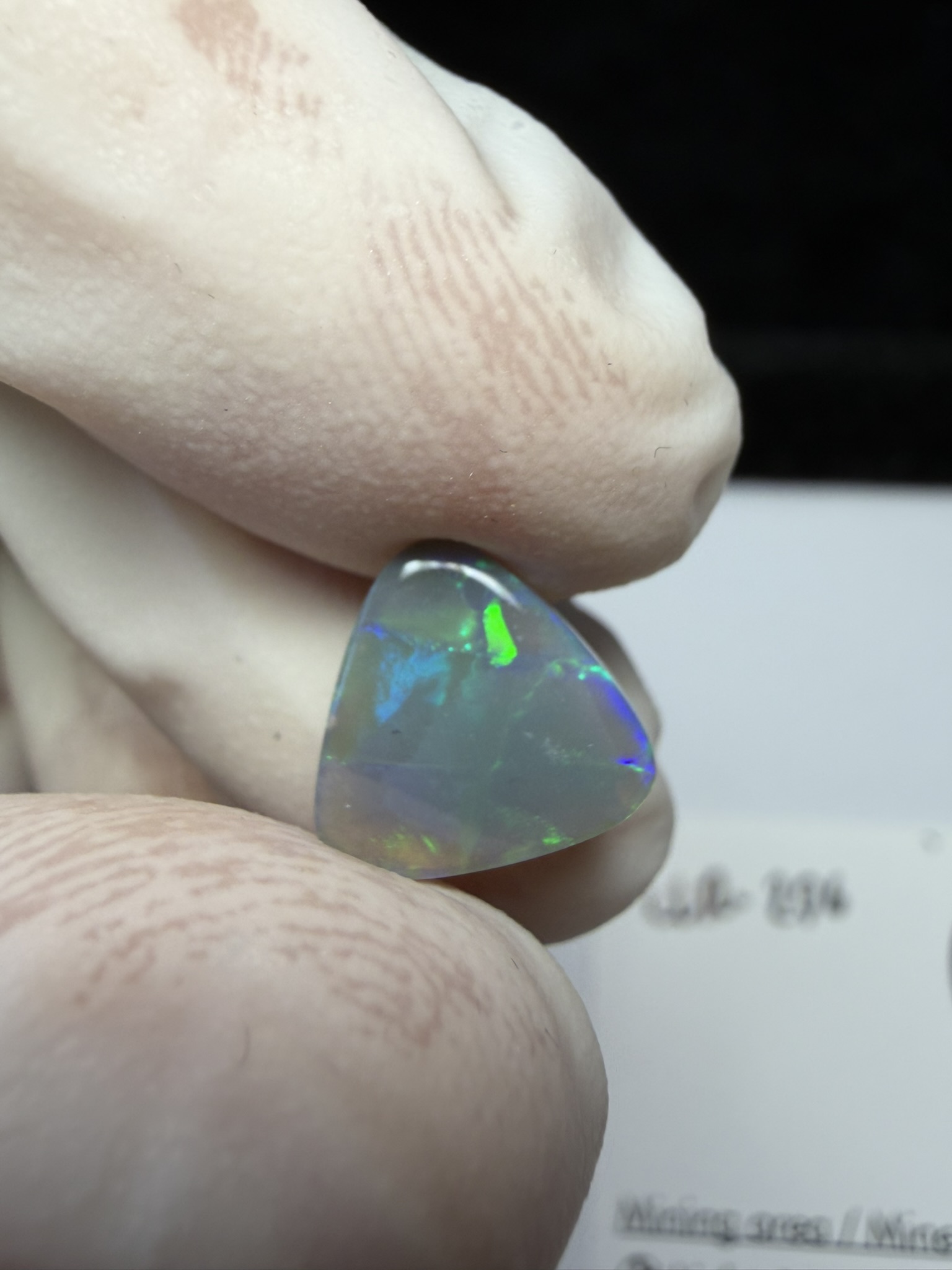 Opale foncée australienne de Lightning Ridge de 1.28 ct (cLR-206) – Image 27