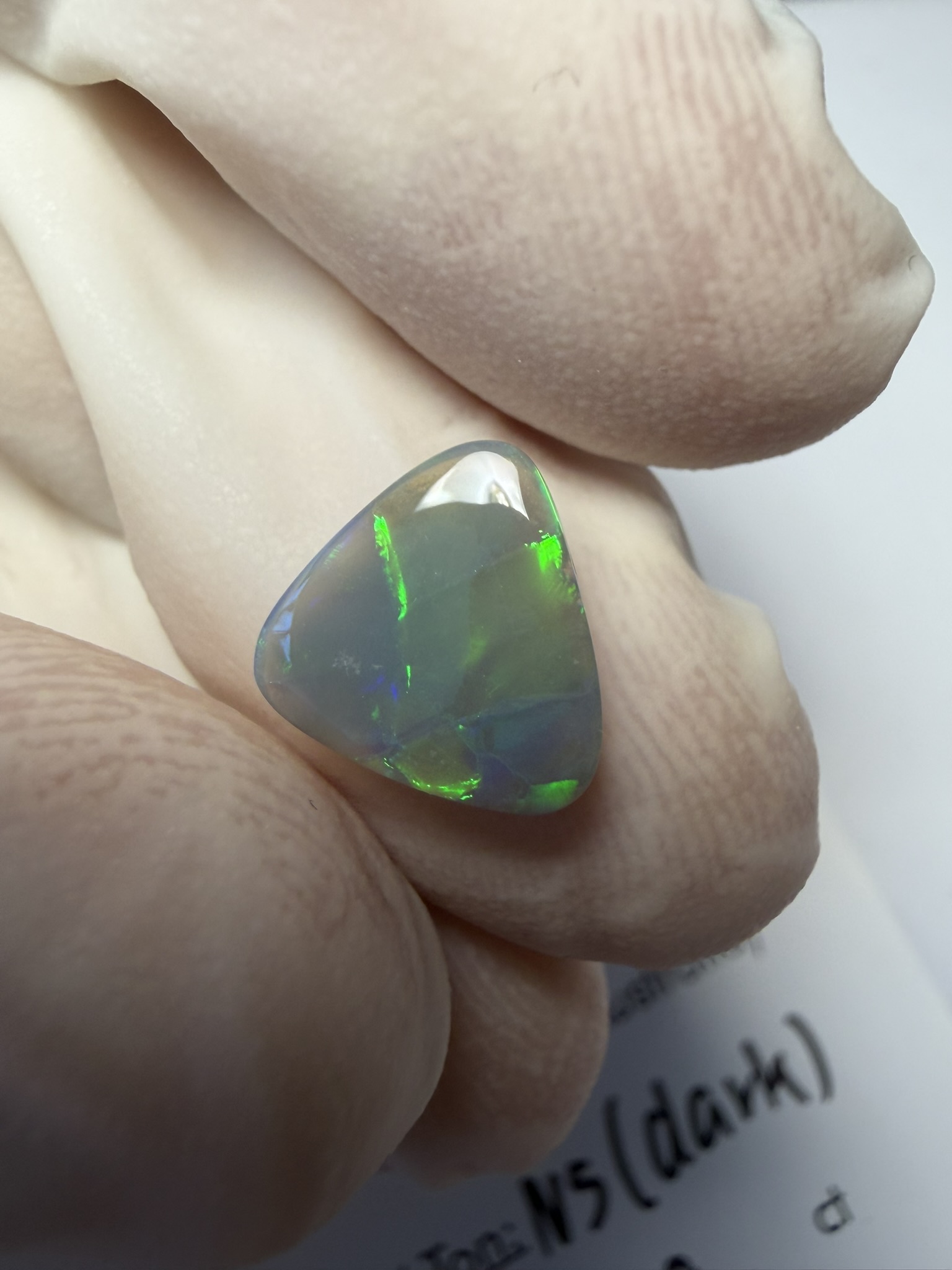 Opale foncée australienne de Lightning Ridge de 1.28 ct (cLR-206) – Image 23