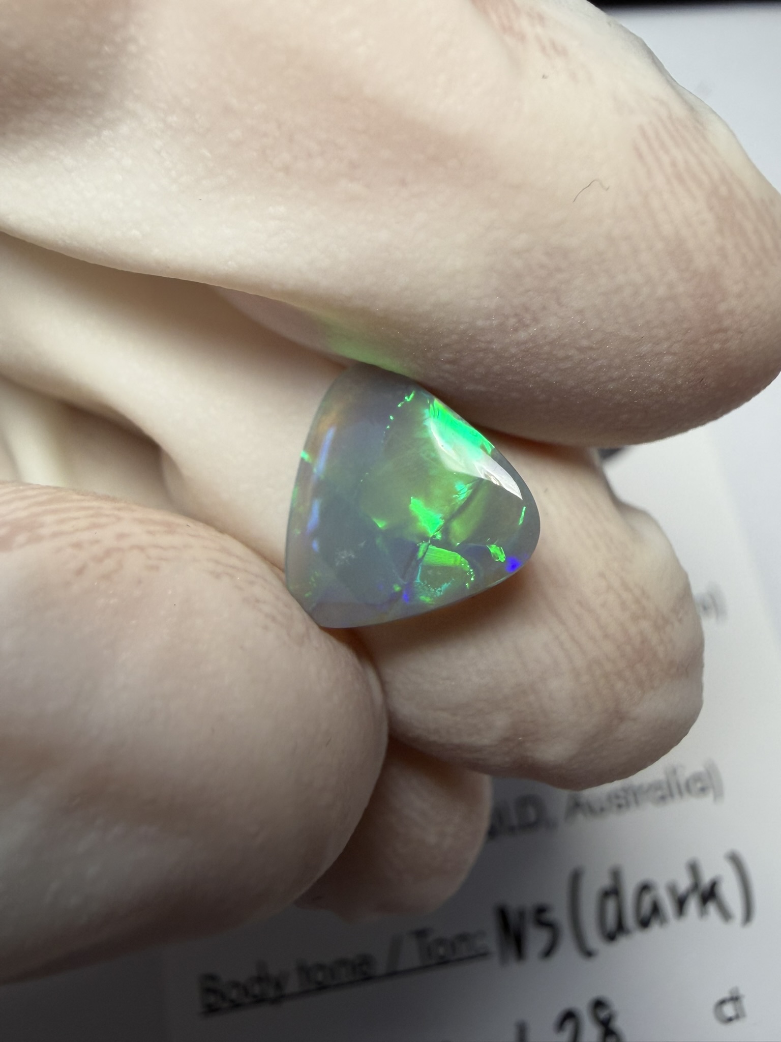 Opale foncée australienne de Lightning Ridge de 1.28 ct (cLR-206) – Image 35