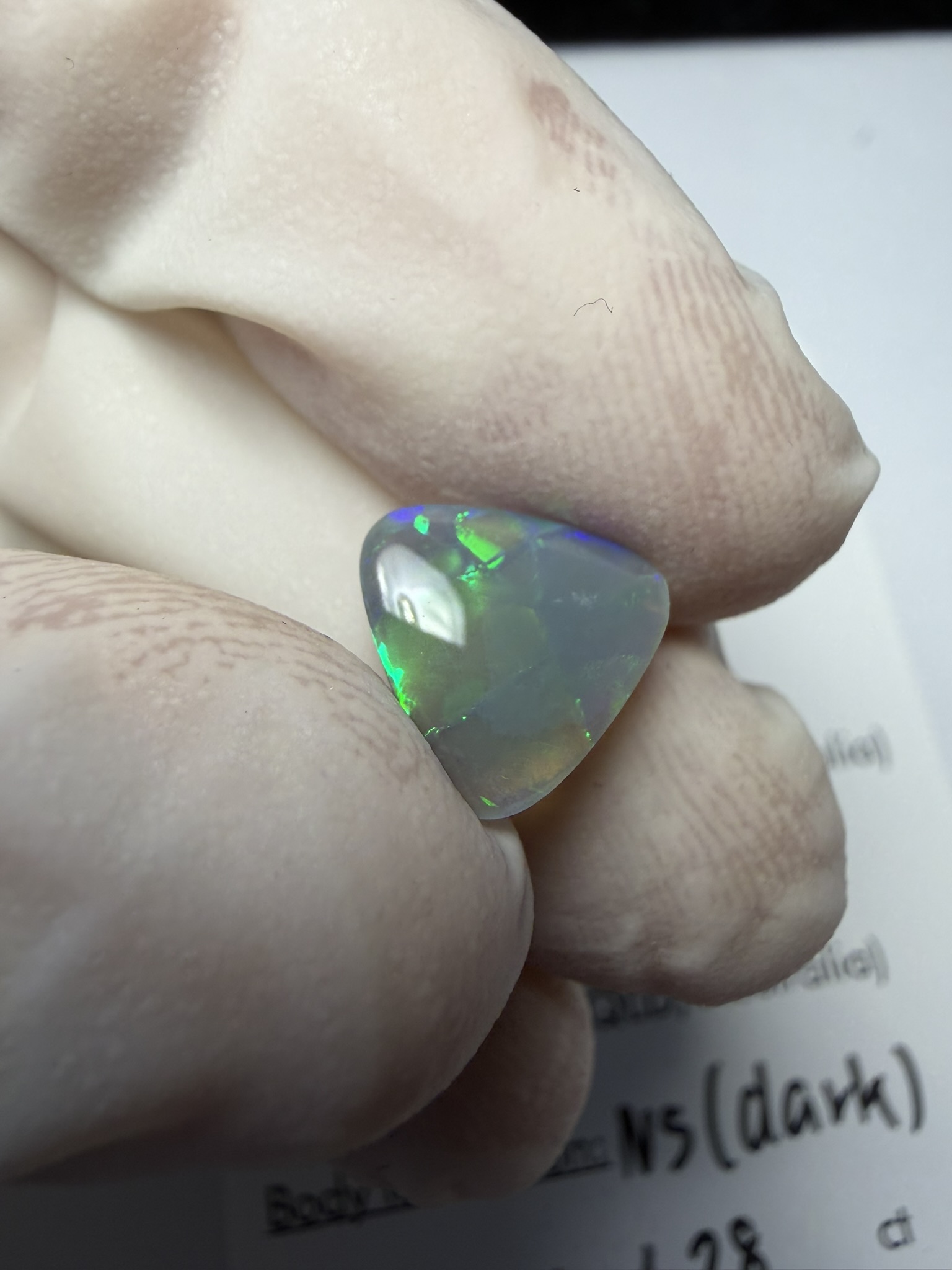 Opale foncée australienne de Lightning Ridge de 1.28 ct (cLR-206) – Image 29