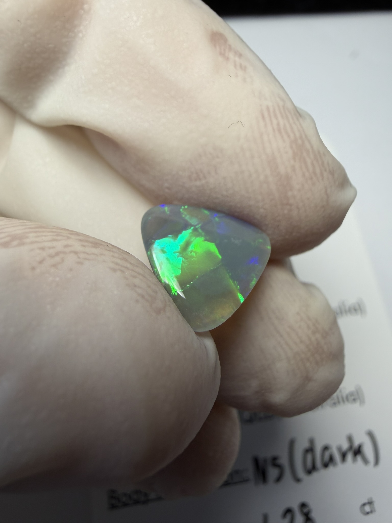 Opale foncée australienne de Lightning Ridge de 1.28 ct (cLR-206) – Image 44