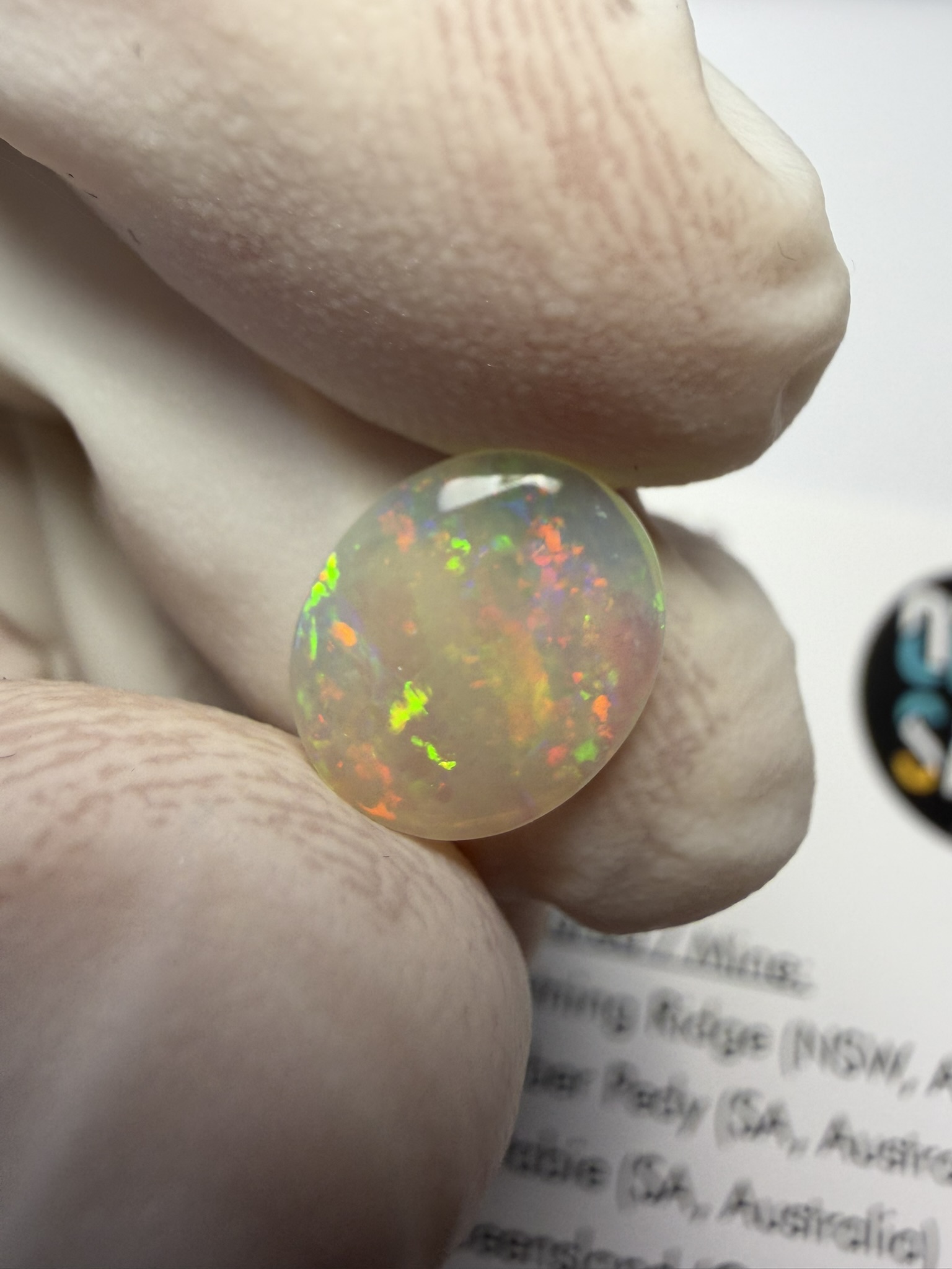 Opale cristal australienne de Lightning Ridge de 1.22 ct (cLR-209) – Image 10