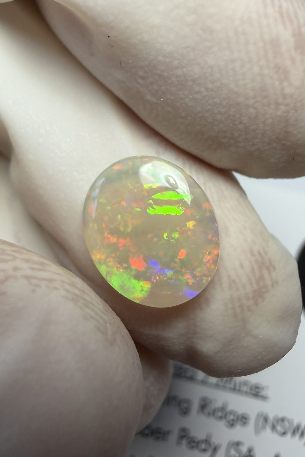 Opale cristal australienne de Lightning Ridge de 1.22 ct (cLR-209)