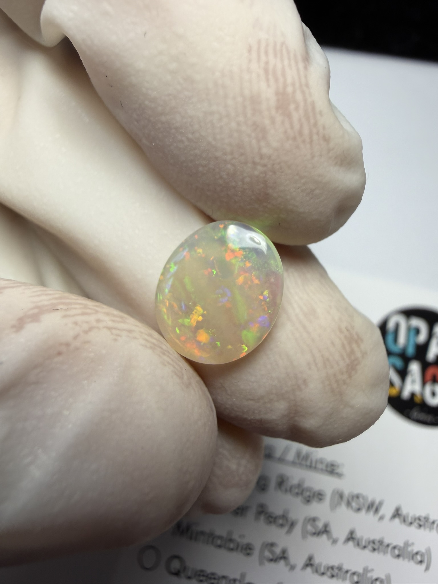 Opale cristal australienne de Lightning Ridge de 1.22 ct (cLR-209) – Image 19
