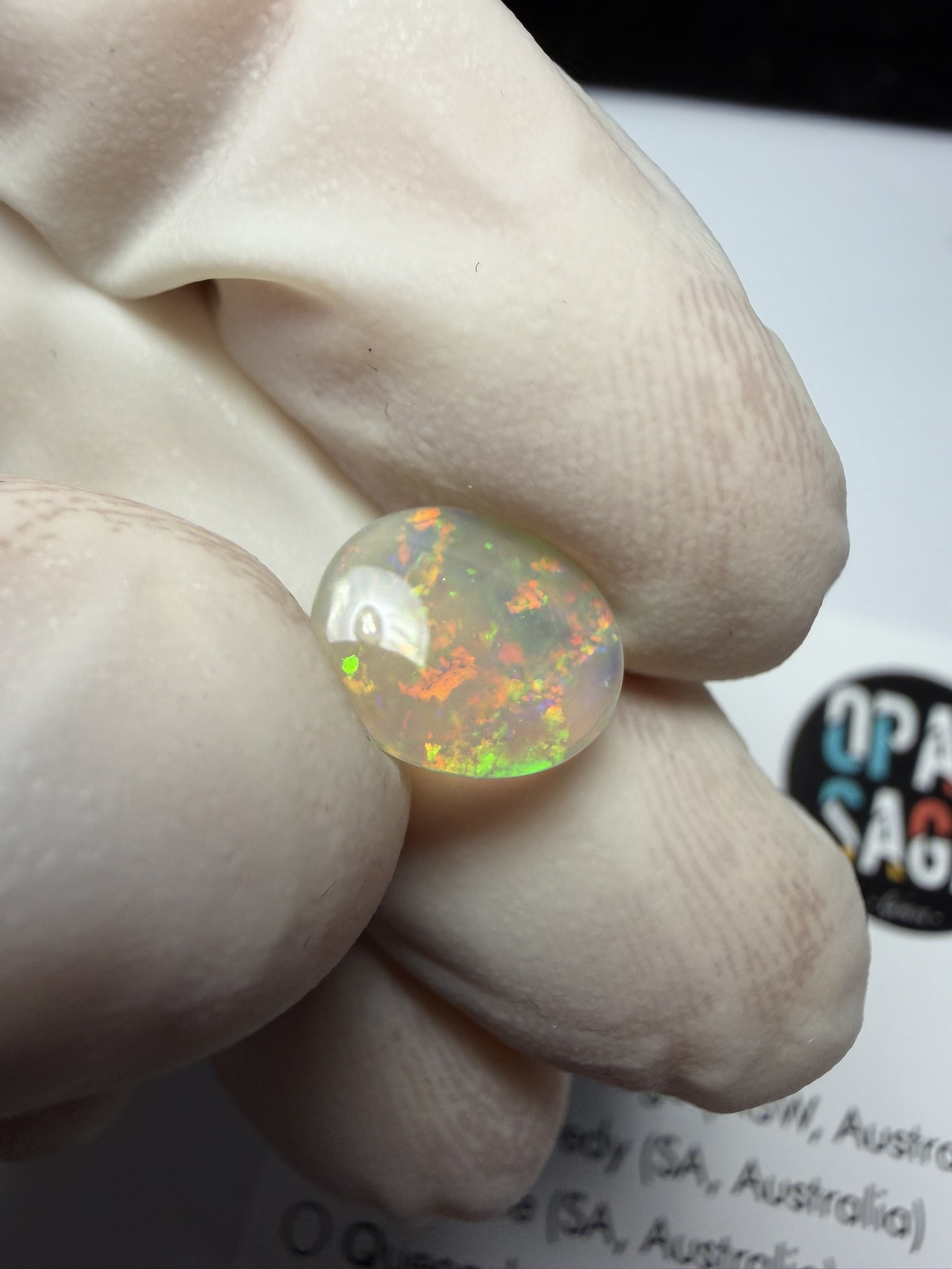 Opale cristal australienne de Lightning Ridge de 1.22 ct (cLR-209) – Image 17