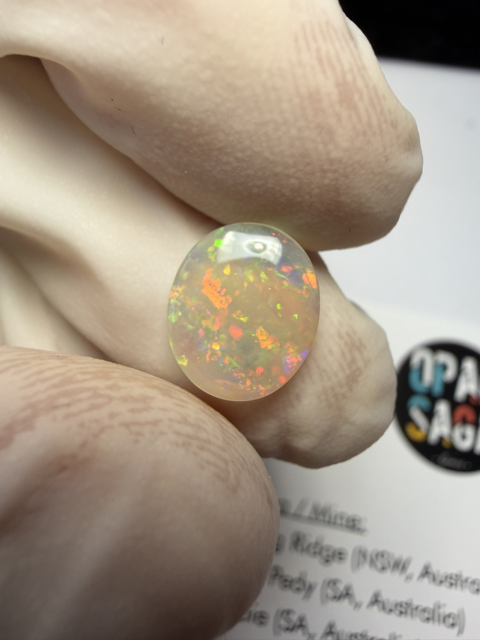 Opale cristal australienne de Lightning Ridge de 1.22 ct (cLR-209) – Image 16
