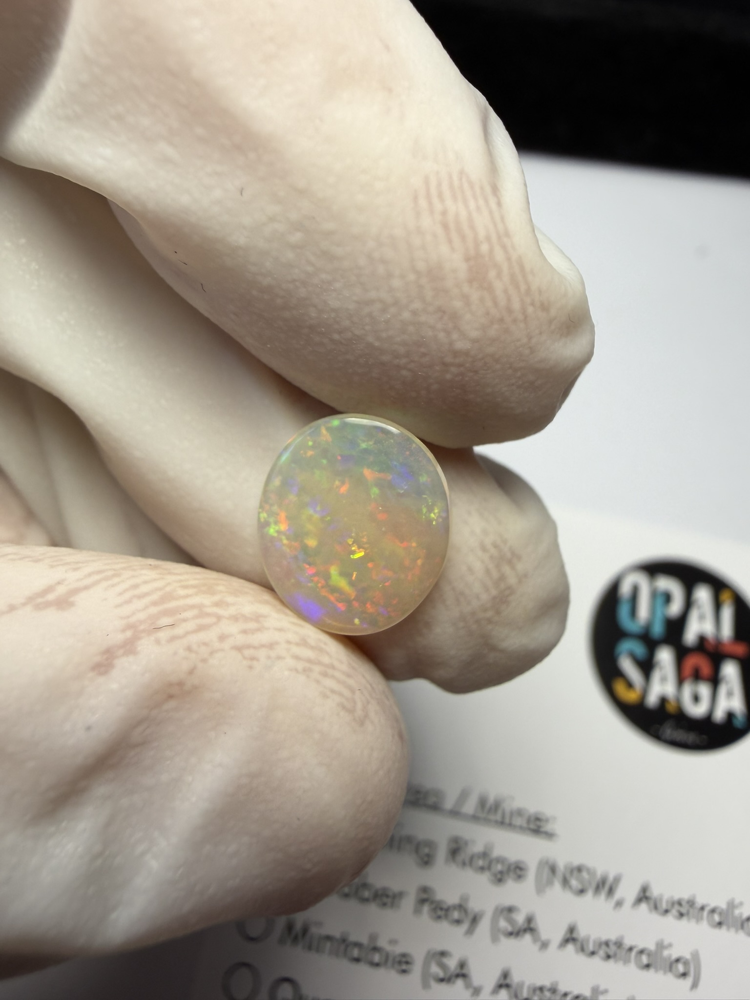 Opale cristal australienne de Lightning Ridge de 1.22 ct (cLR-209) – Image 15