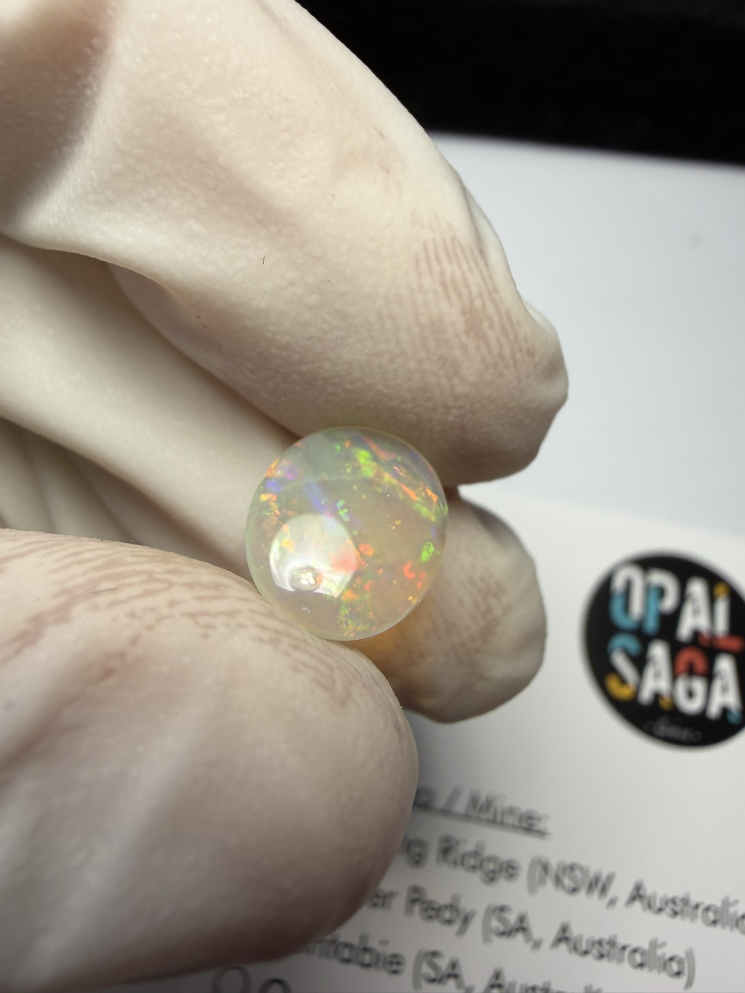Opale cristal australienne de Lightning Ridge de 1.22 ct (cLR-209) – Image 14