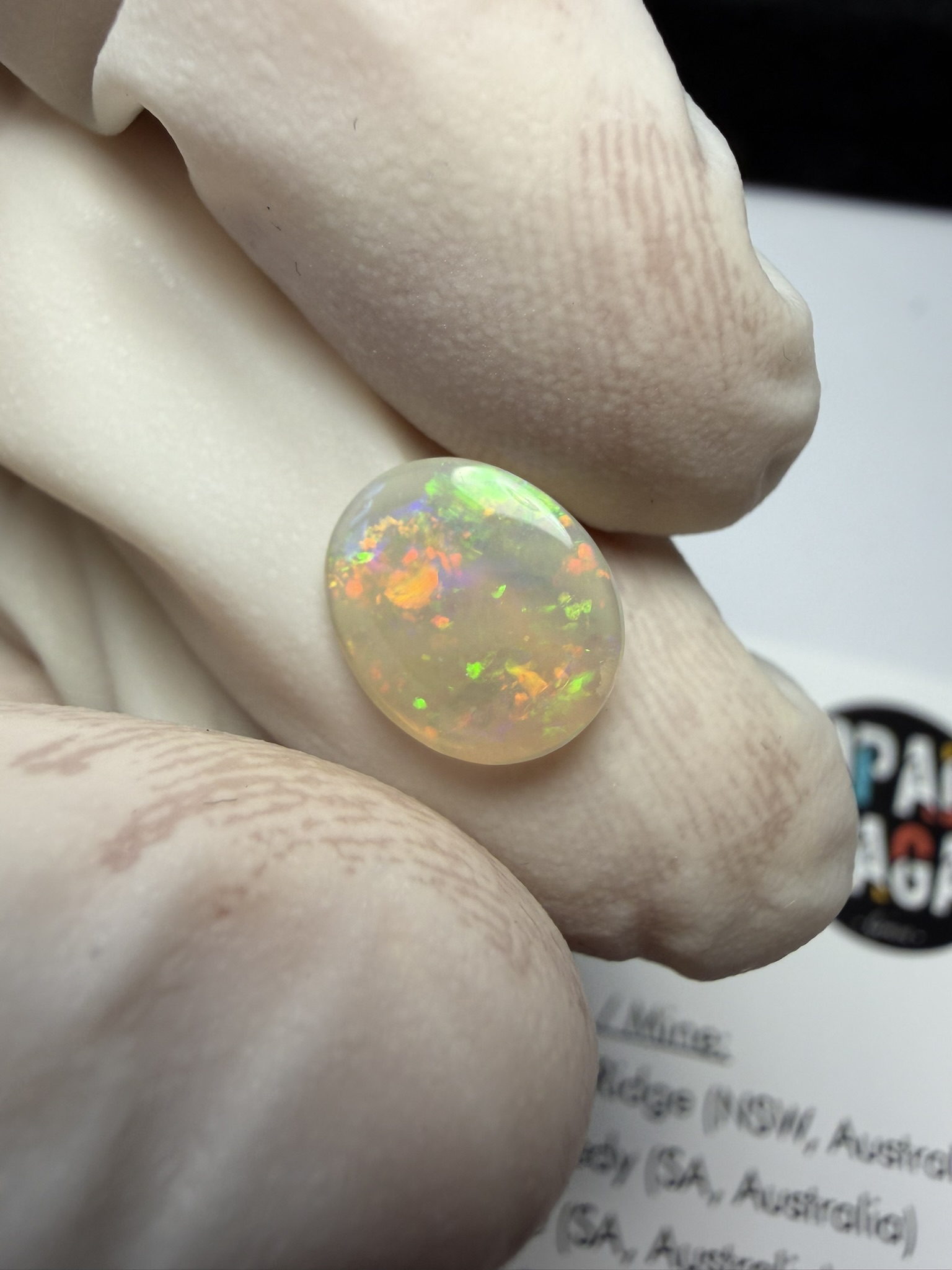 Opale cristal australienne de Lightning Ridge de 1.22 ct (cLR-209) – Image 13