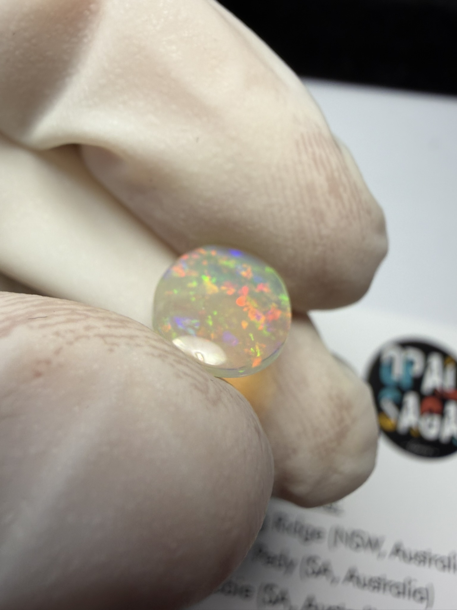 Opale cristal australienne de Lightning Ridge de 1.22 ct (cLR-209) – Image 11