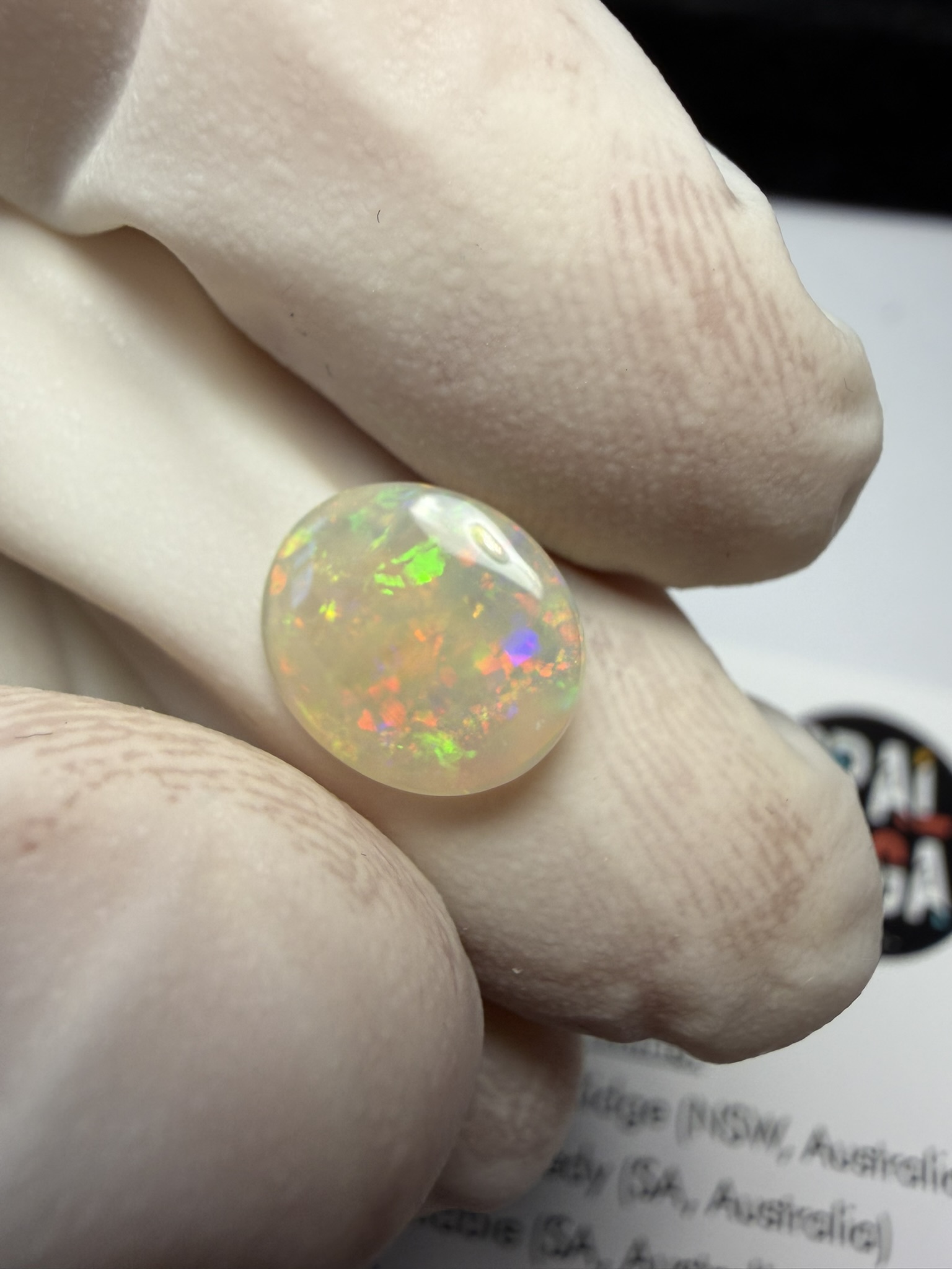 Opale cristal australienne de Lightning Ridge de 1.22 ct (cLR-209) – Image 7