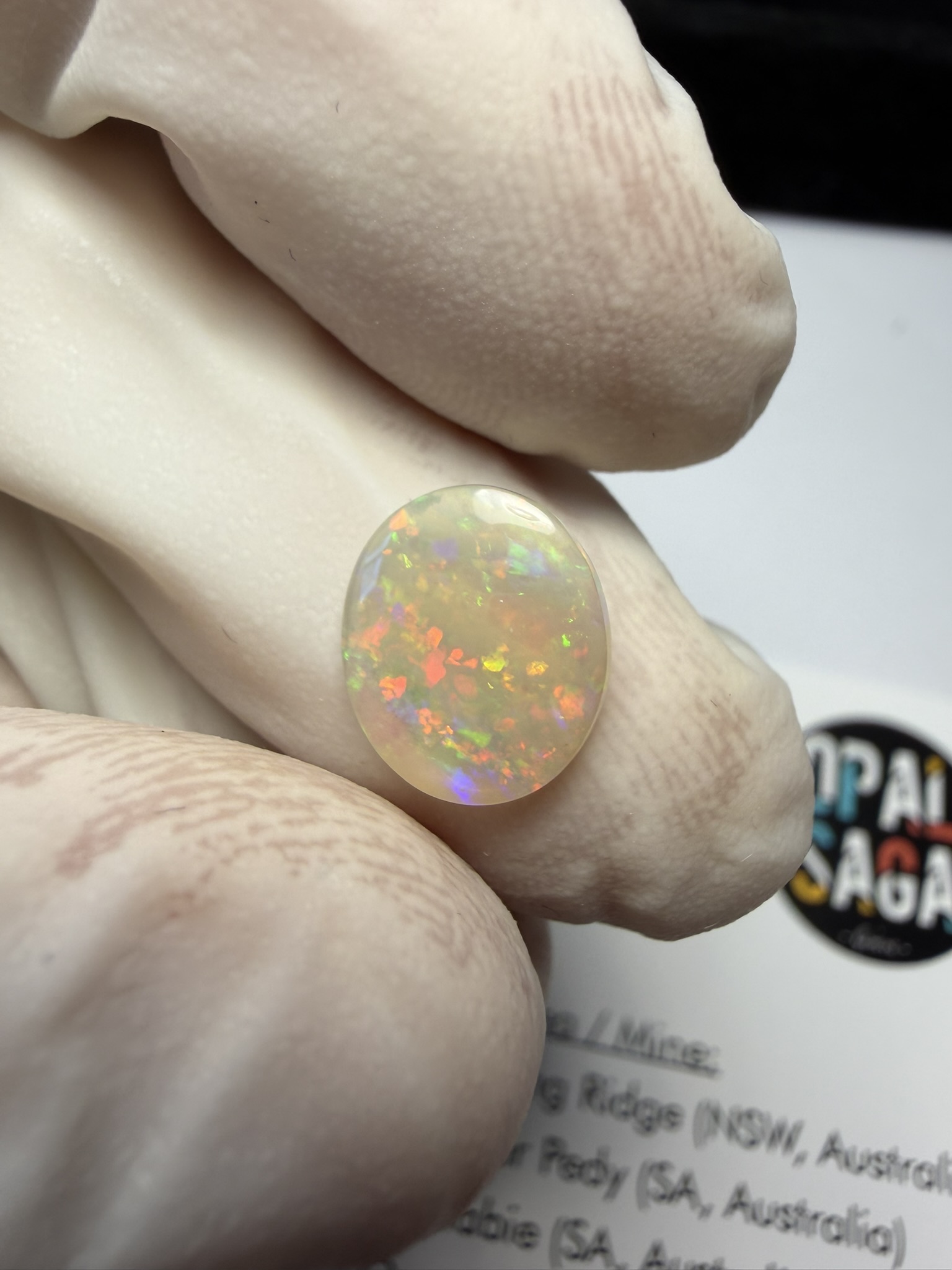 Opale cristal australienne de Lightning Ridge de 1.22 ct (cLR-209) – Image 29