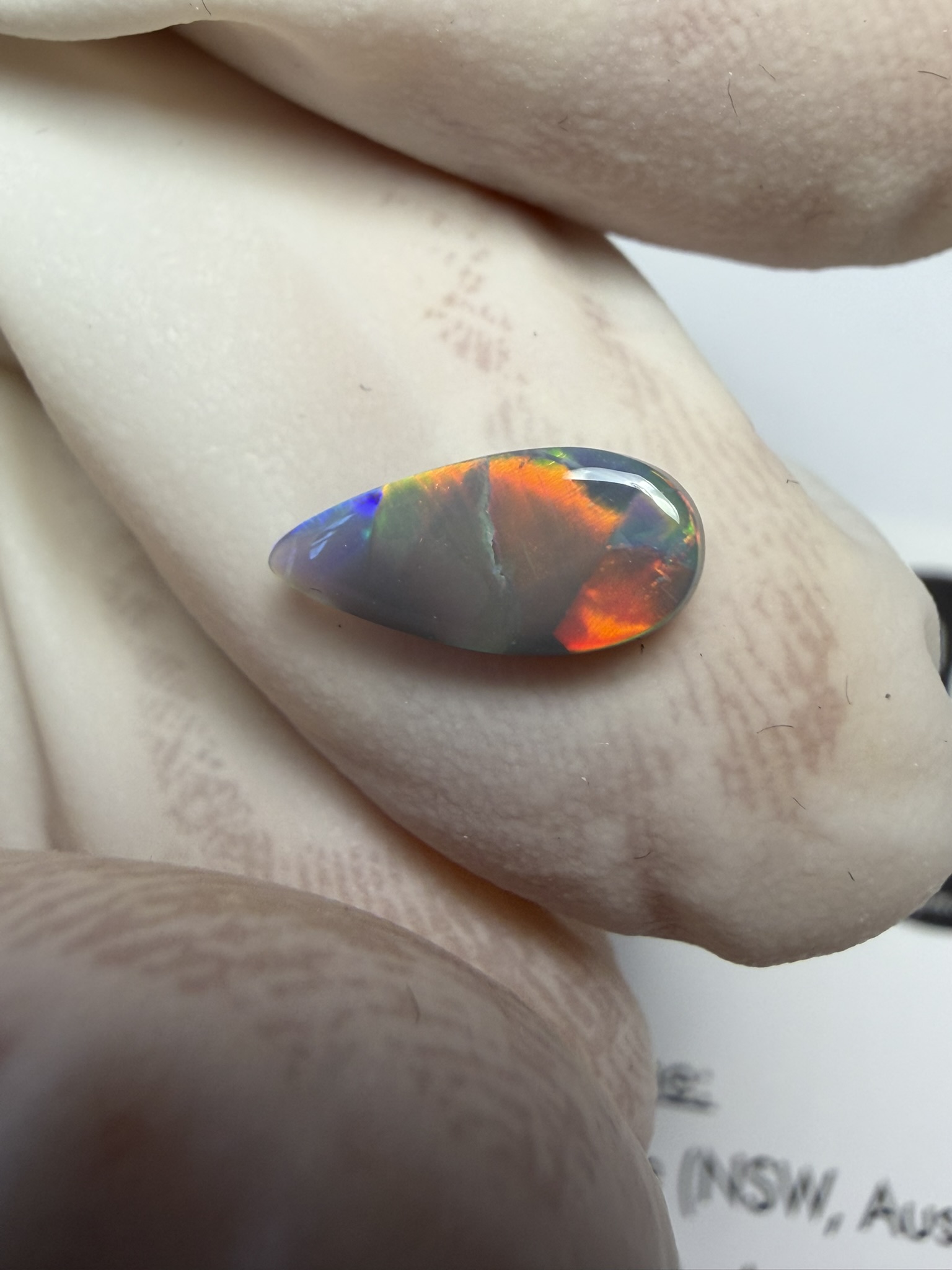 Opale foncée australienne de Lightning Ridge de 0.60 ct (cLR-212) – Image 9