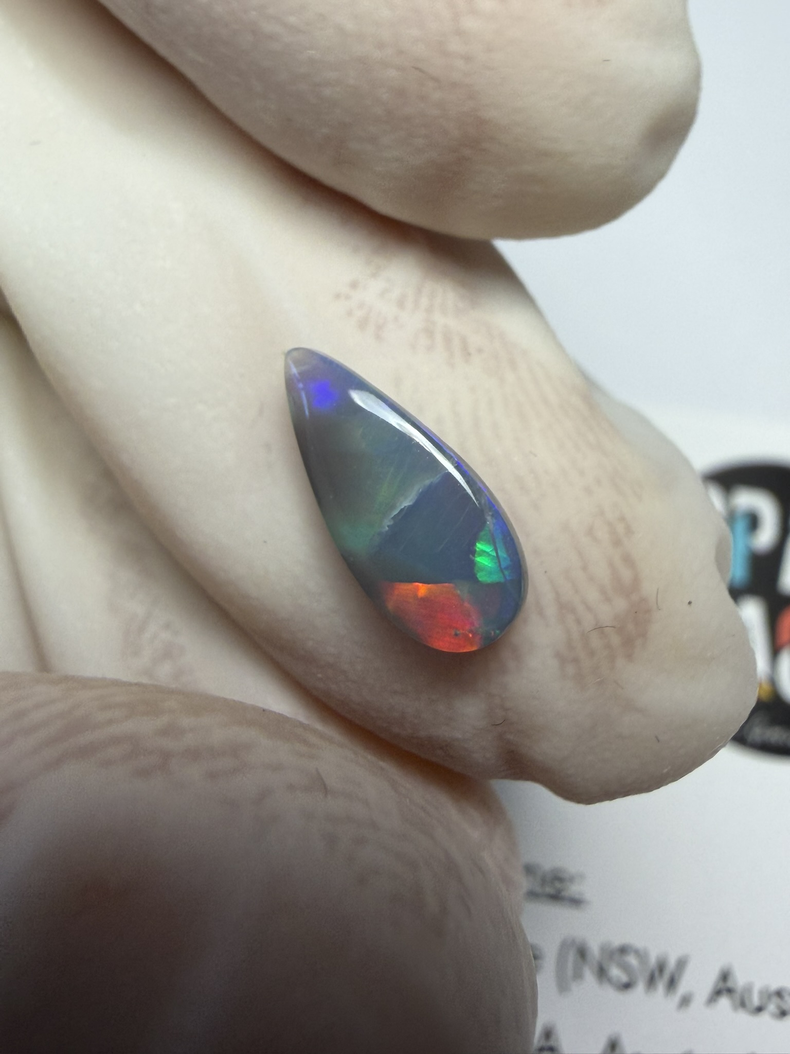 Opale foncée australienne de Lightning Ridge de 0.60 ct (cLR-212) – Image 7
