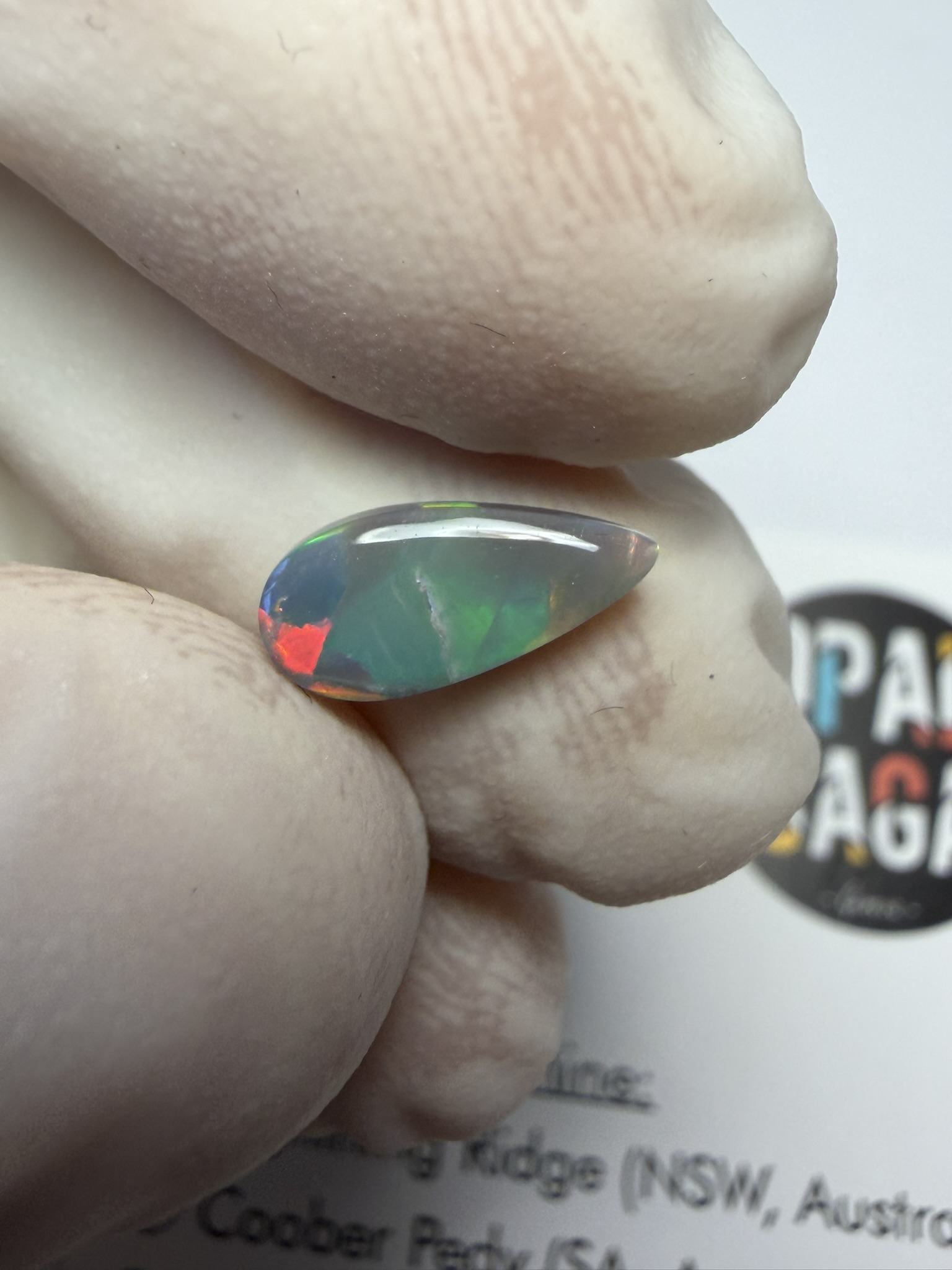 Opale foncée australienne de Lightning Ridge de 0.60 ct (cLR-212) – Image 12