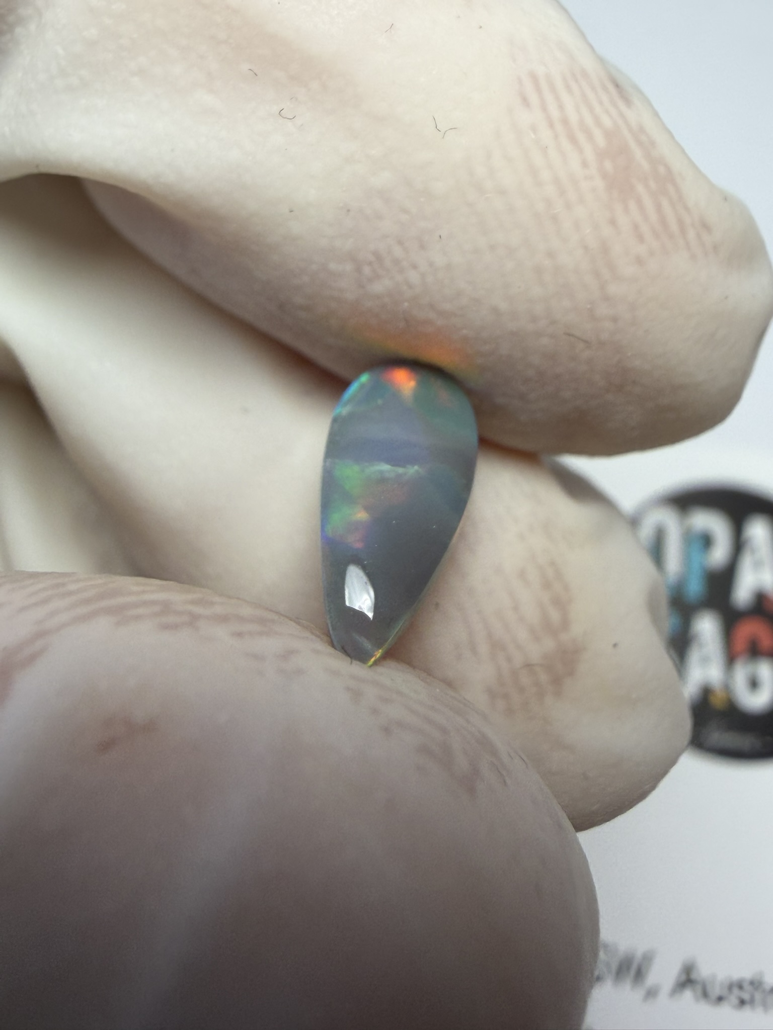 Opale foncée australienne de Lightning Ridge de 0.60 ct (cLR-212) – Image 2