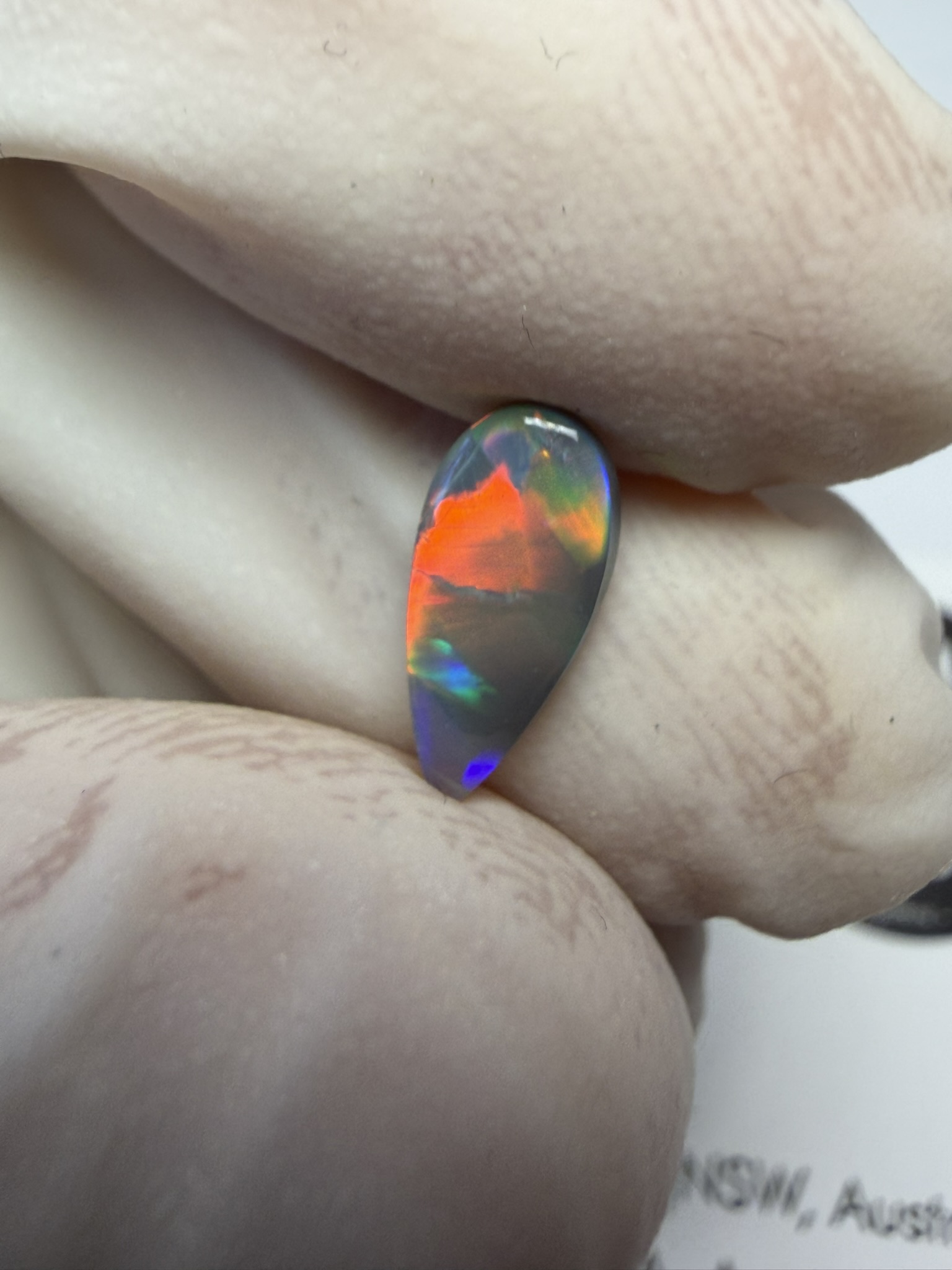 Opale foncée australienne de Lightning Ridge de 0.60 ct (cLR-212) – Image 20