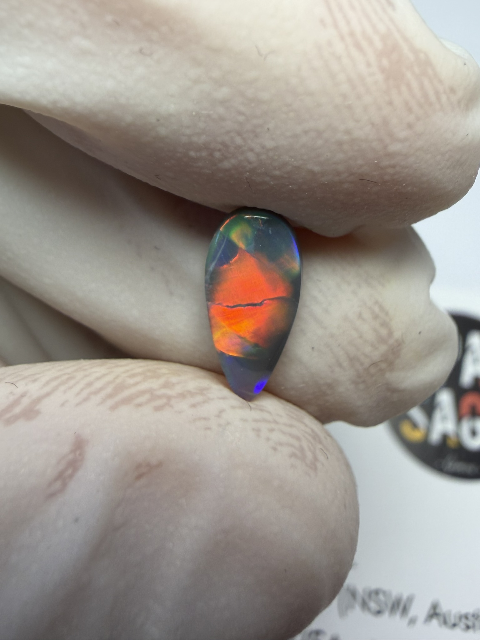 Opale foncée australienne de Lightning Ridge de 0.60 ct (cLR-212) – Image 18