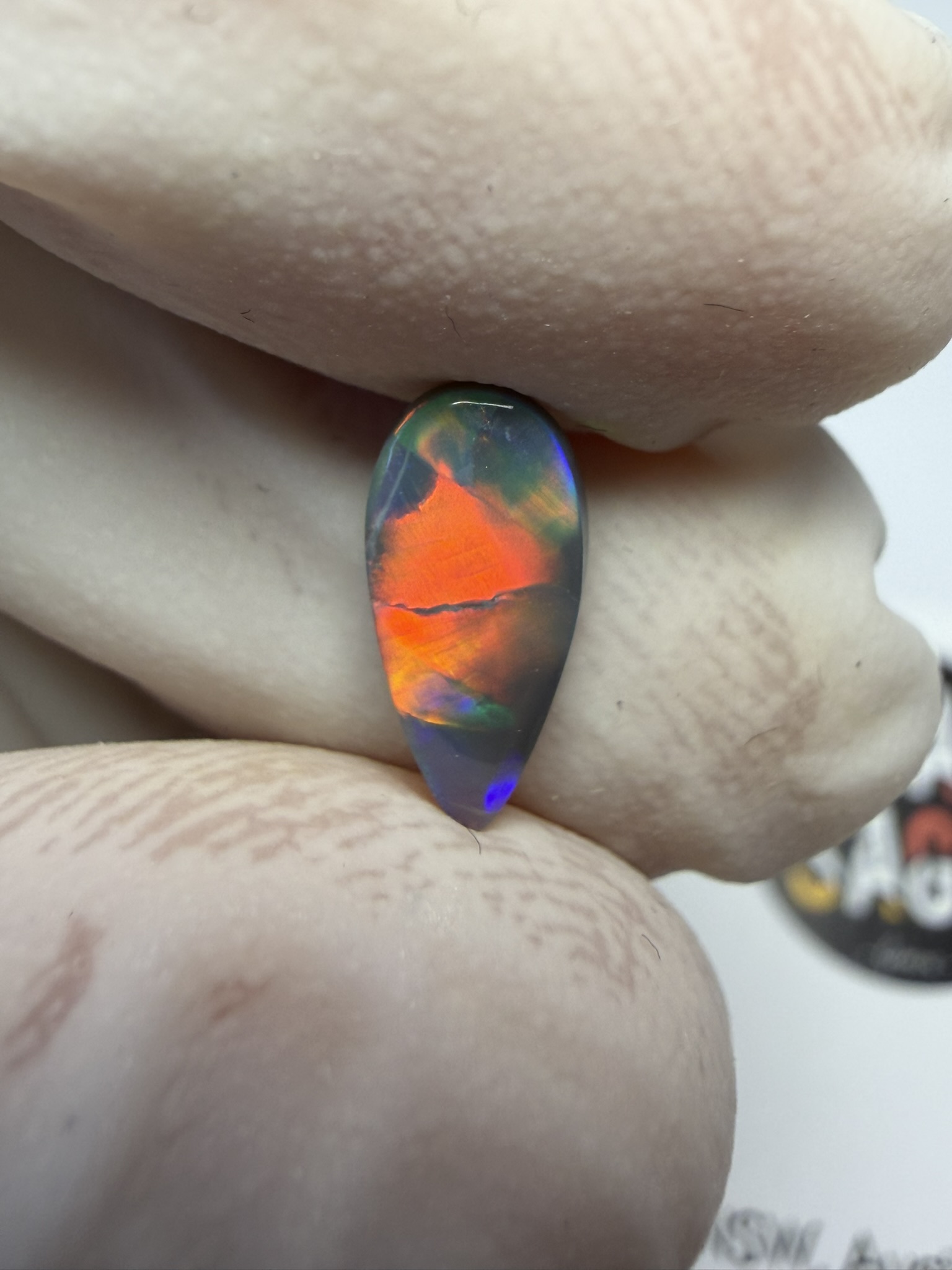 Opale foncée australienne de Lightning Ridge de 0.60 ct (cLR-212) – Image 17