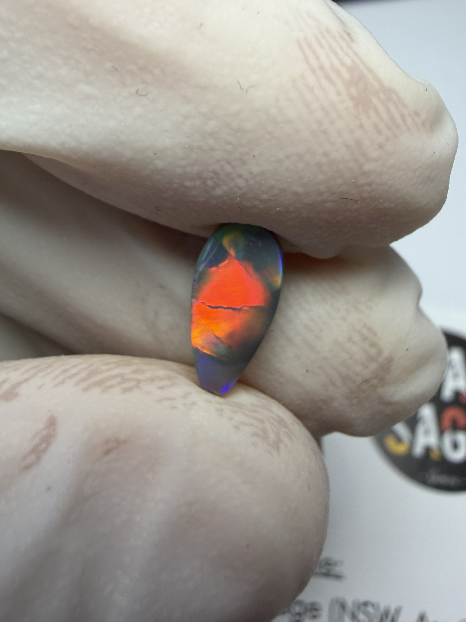 Opale foncée australienne de Lightning Ridge de 0.60 ct (cLR-212) – Image 15