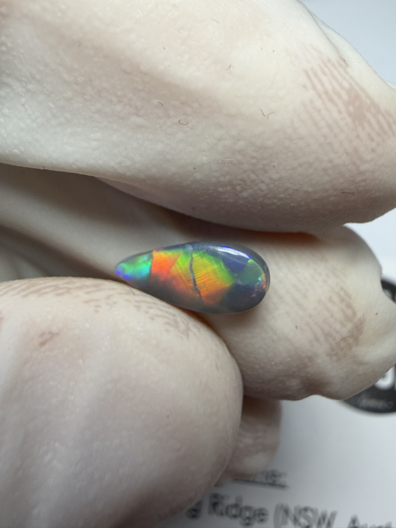 Opale foncée australienne de Lightning Ridge de 0.60 ct (cLR-212) – Image 14