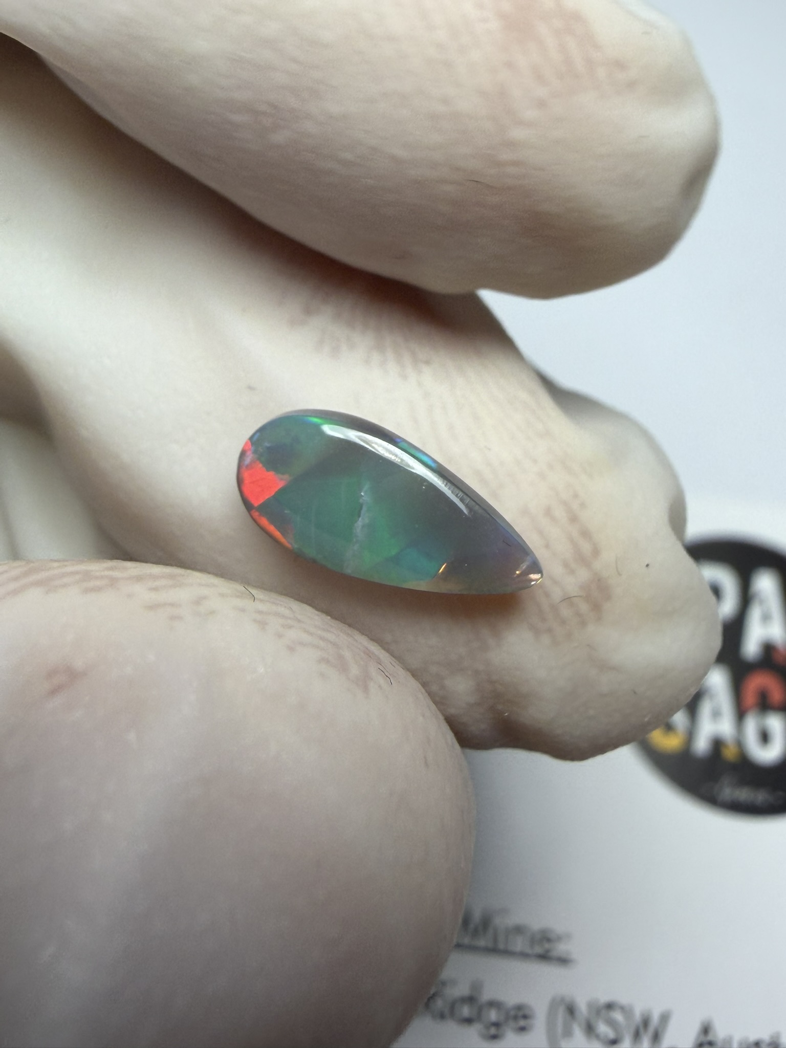 Opale foncée australienne de Lightning Ridge de 0.60 ct (cLR-212) – Image 30