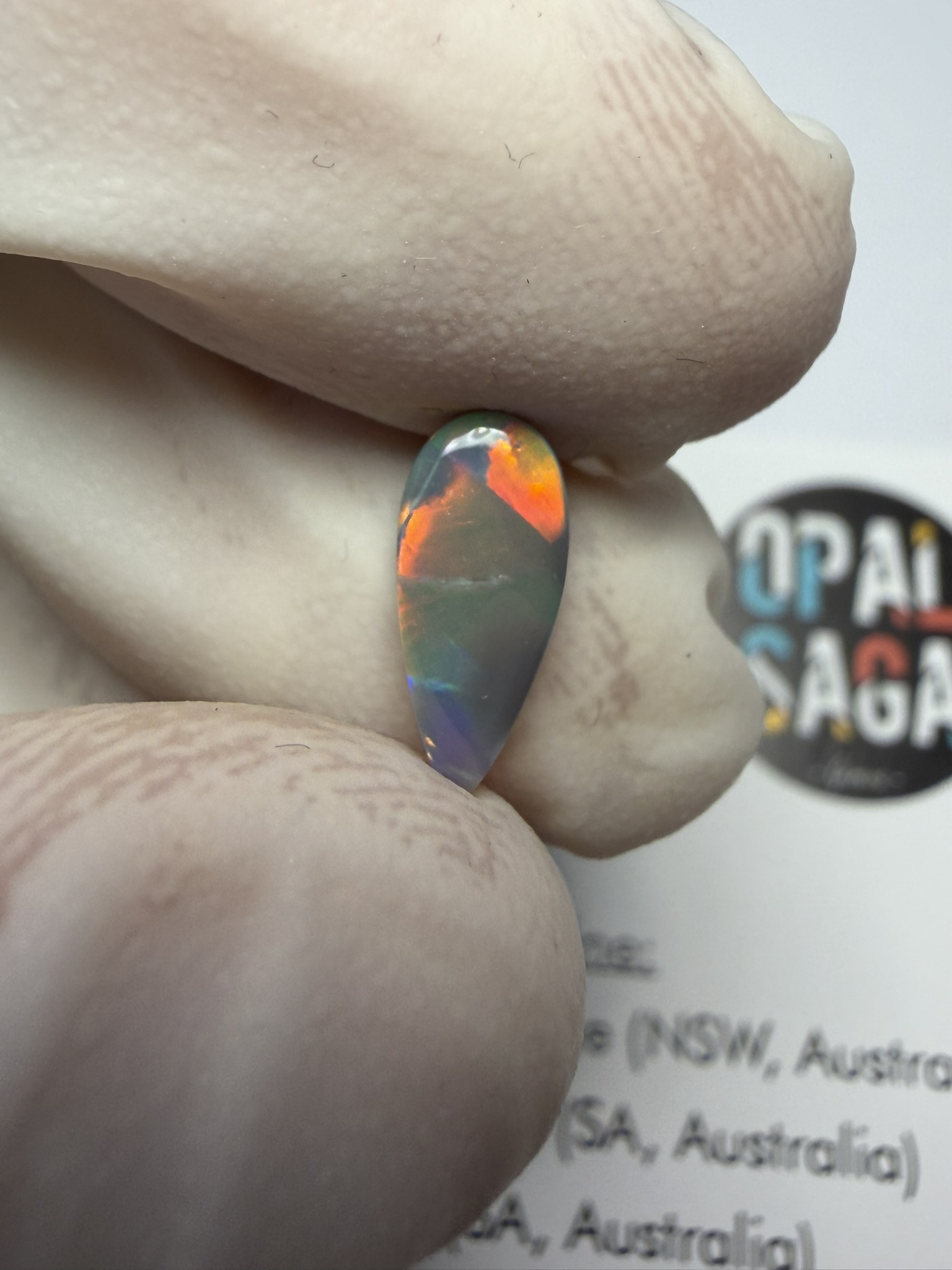 Opale foncée australienne de Lightning Ridge de 0.60 ct (cLR-212) – Image 29