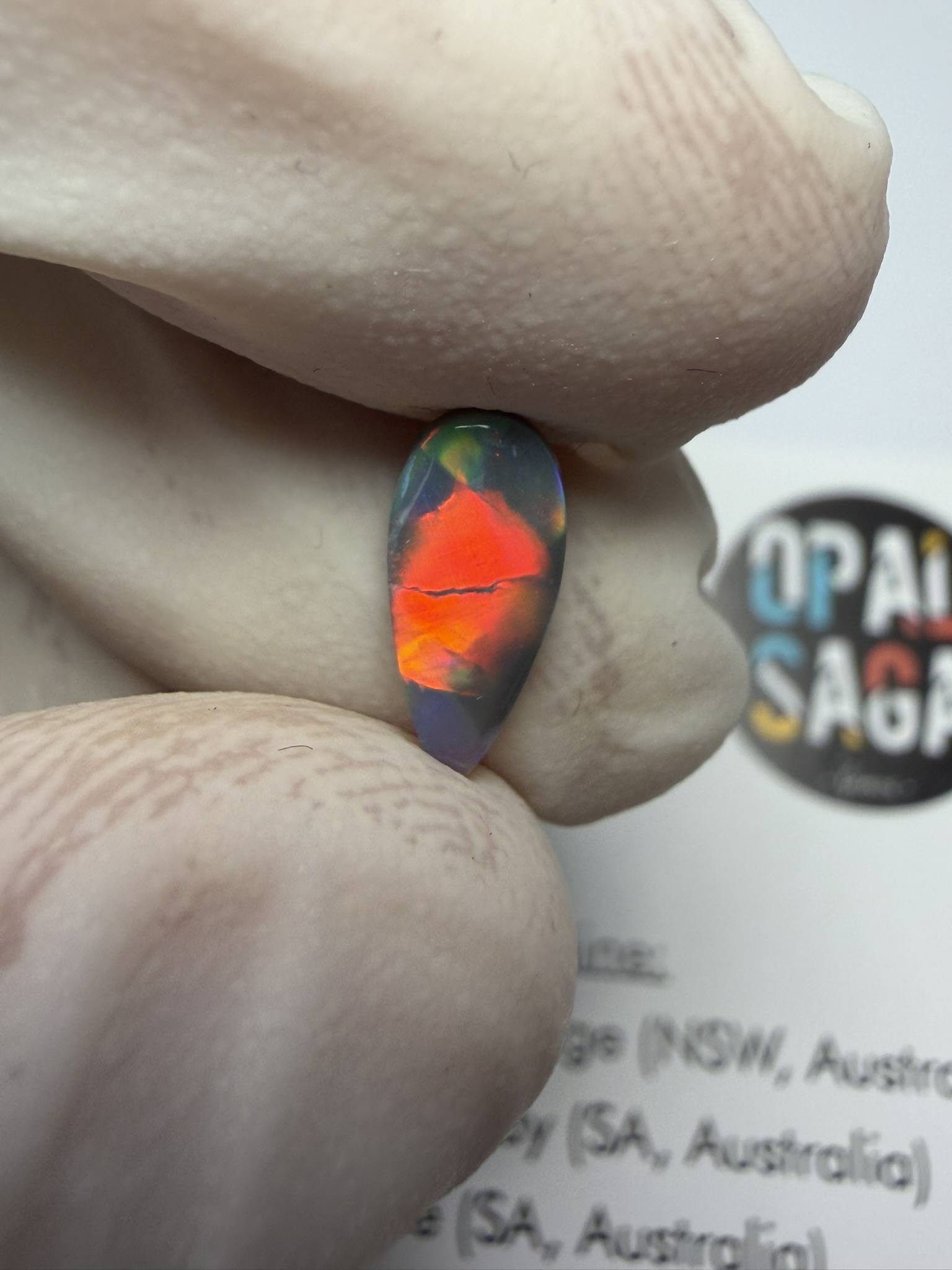 Opale foncée australienne de Lightning Ridge de 0.60 ct (cLR-212) – Image 28