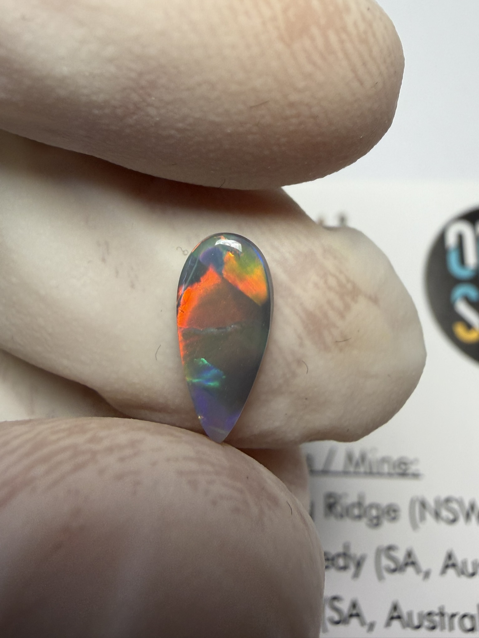 Opale foncée australienne de Lightning Ridge de 0.60 ct (cLR-212) – Image 40