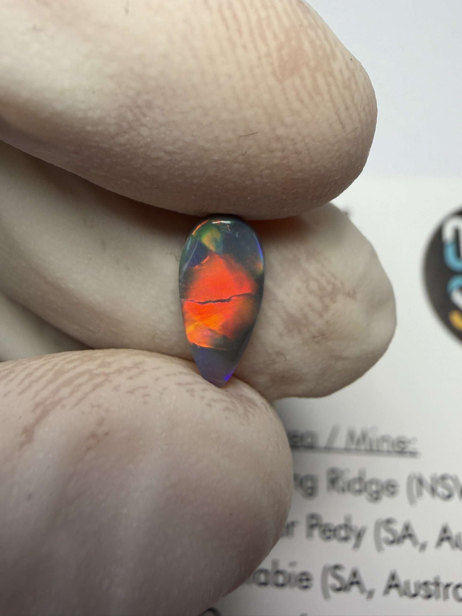 Opale foncée australienne de Lightning Ridge de 0.60 ct (cLR-212) – Image 38