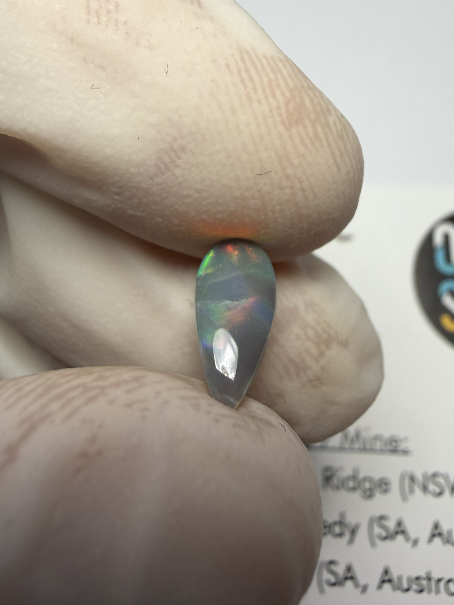Opale foncée australienne de Lightning Ridge de 0.60 ct (cLR-212) – Image 35