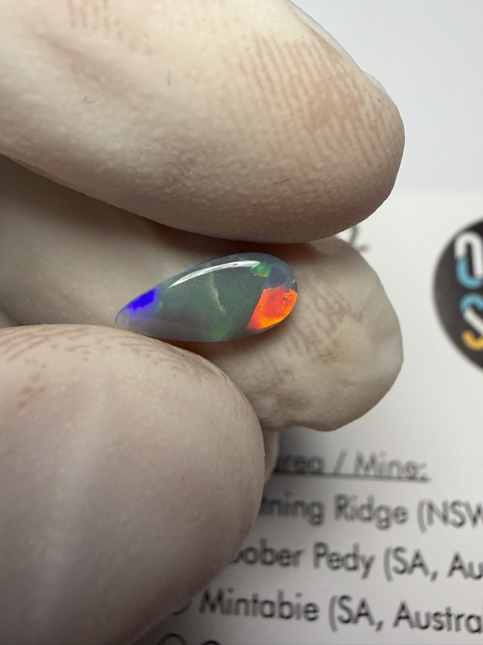 Opale foncée australienne de Lightning Ridge de 0.60 ct (cLR-212) – Image 34