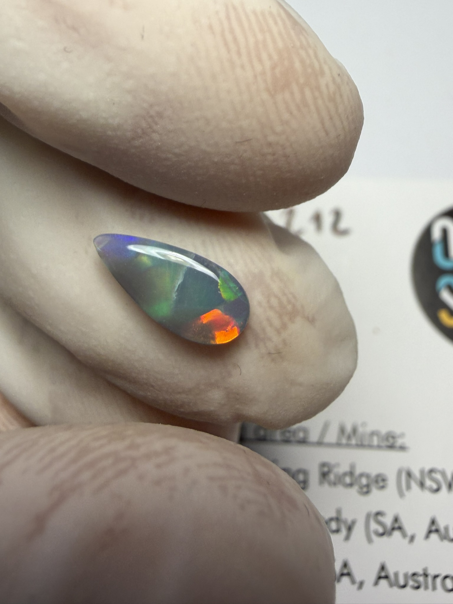 Opale foncée australienne de Lightning Ridge de 0.60 ct (cLR-212) – Image 33