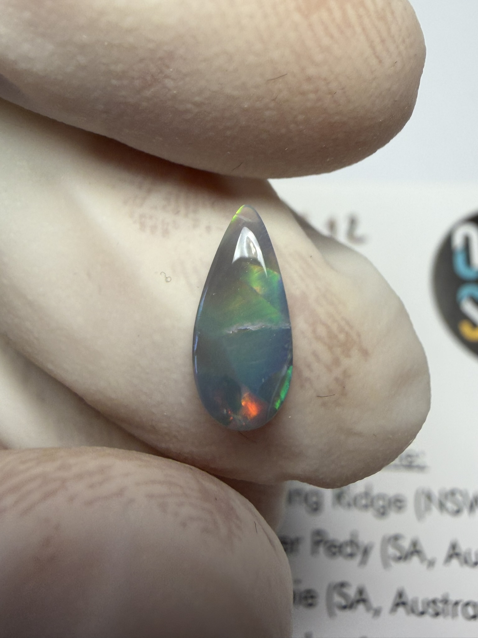 Opale foncée australienne de Lightning Ridge de 0.60 ct (cLR-212) – Image 32