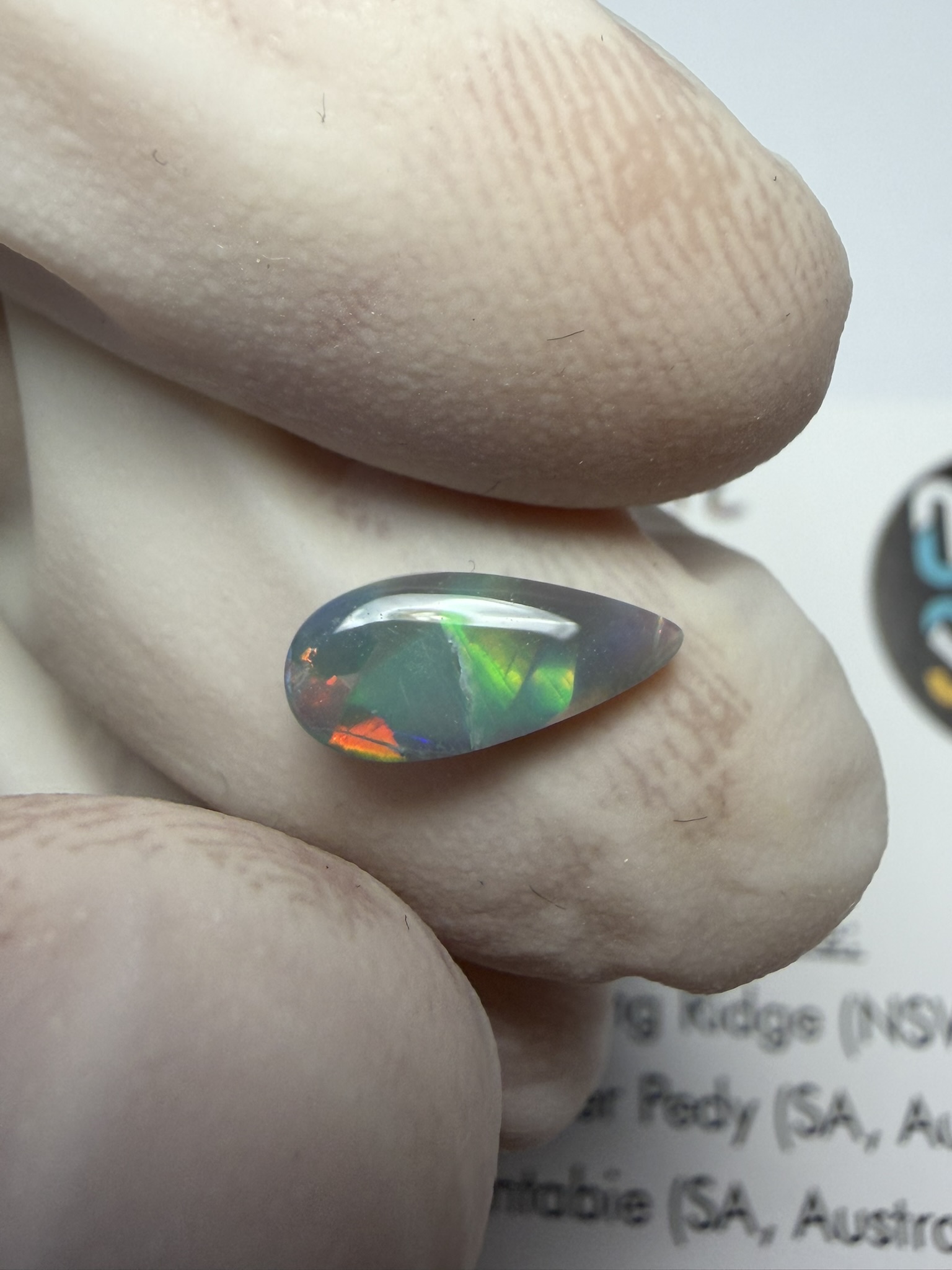 Opale foncée australienne de Lightning Ridge de 0.60 ct (cLR-212) – Image 31