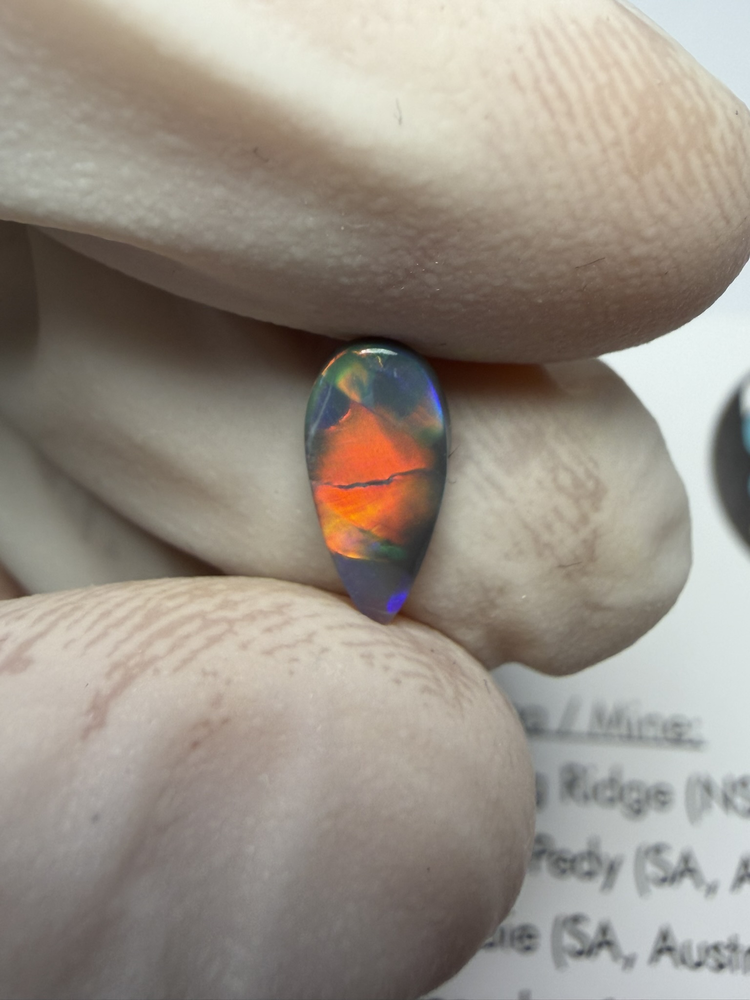 Opale foncée australienne de Lightning Ridge de 0.60 ct (cLR-212) – Image 42