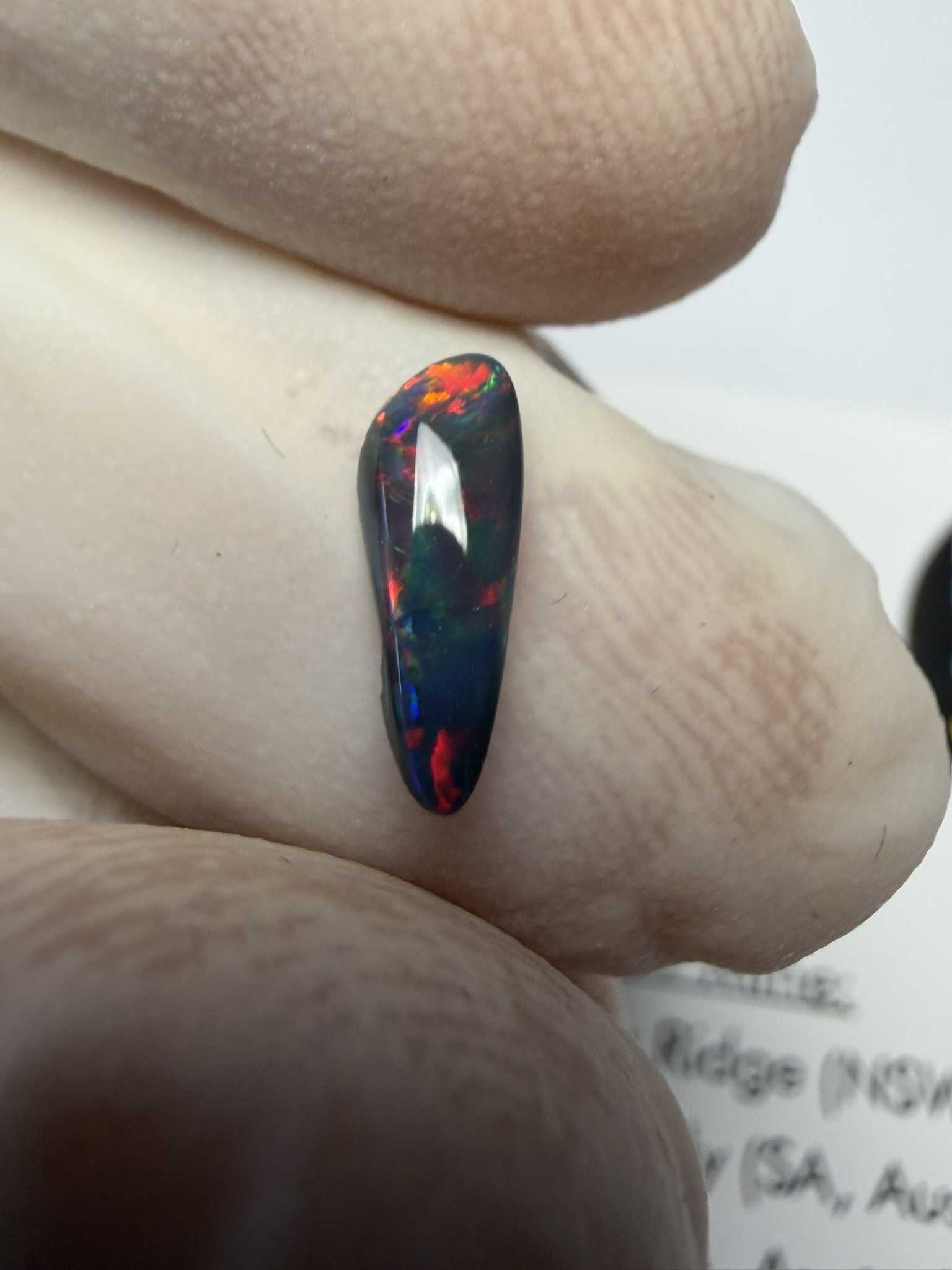 Opale noire australienne de Lightning Ridge de 0.51 ct (cLR-213) – Image 8