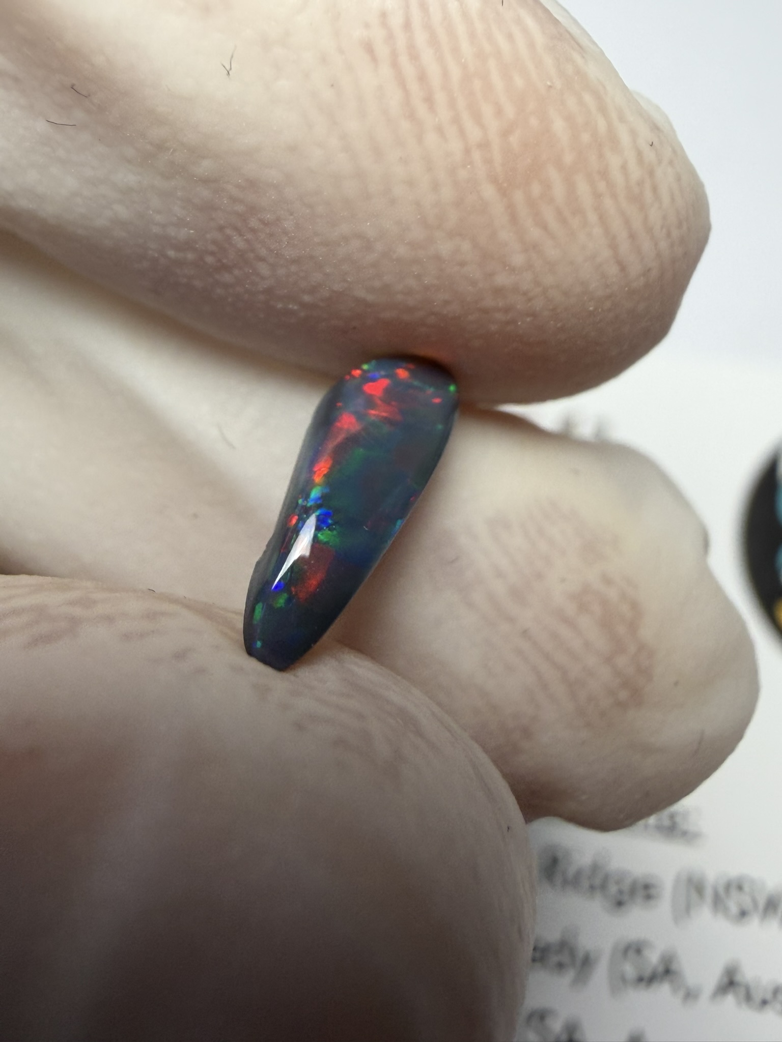 Opale noire australienne de Lightning Ridge de 0.51 ct (cLR-213) – Image 7