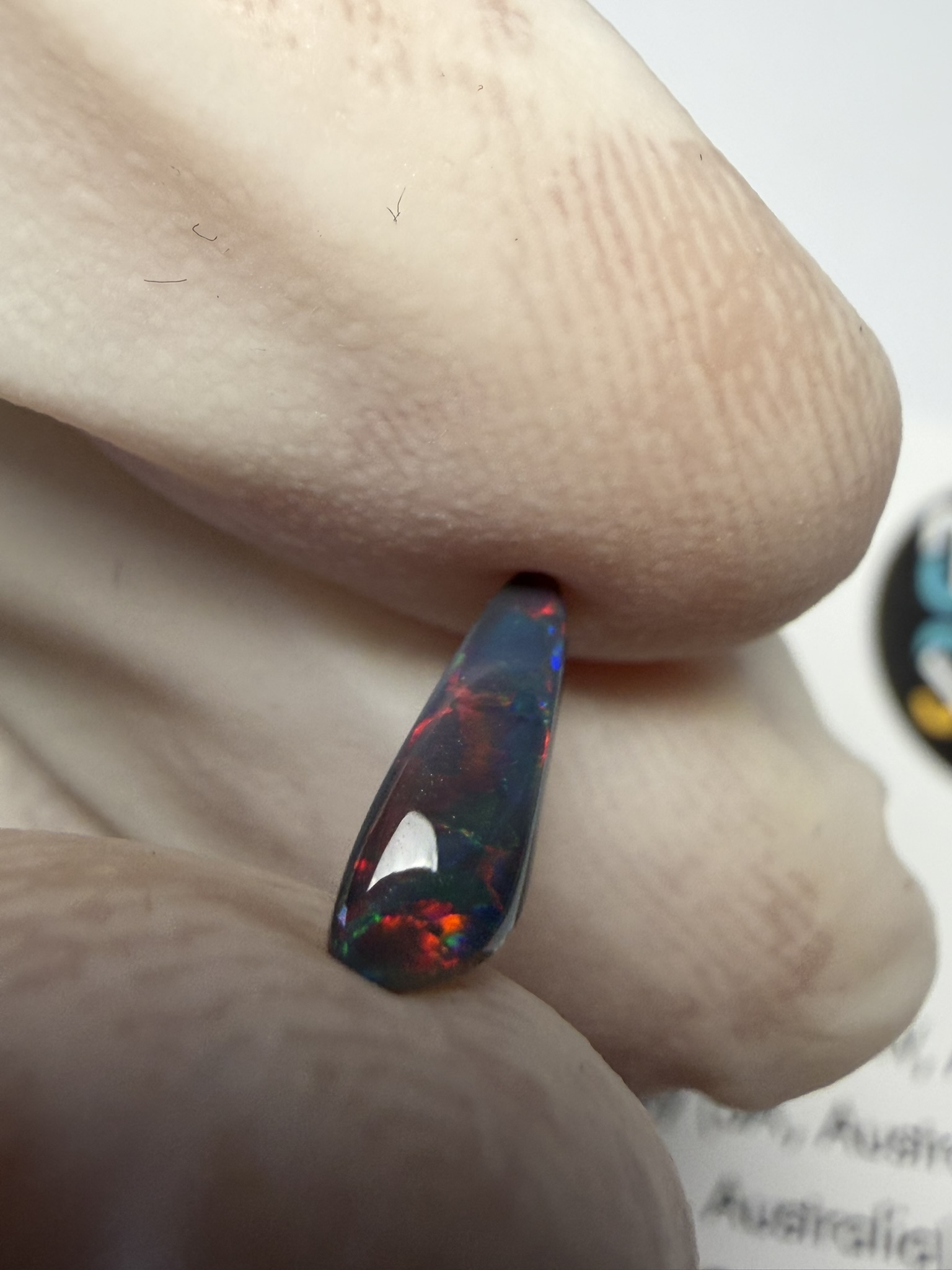 Opale noire australienne de Lightning Ridge de 0.51 ct (cLR-213) – Image 6