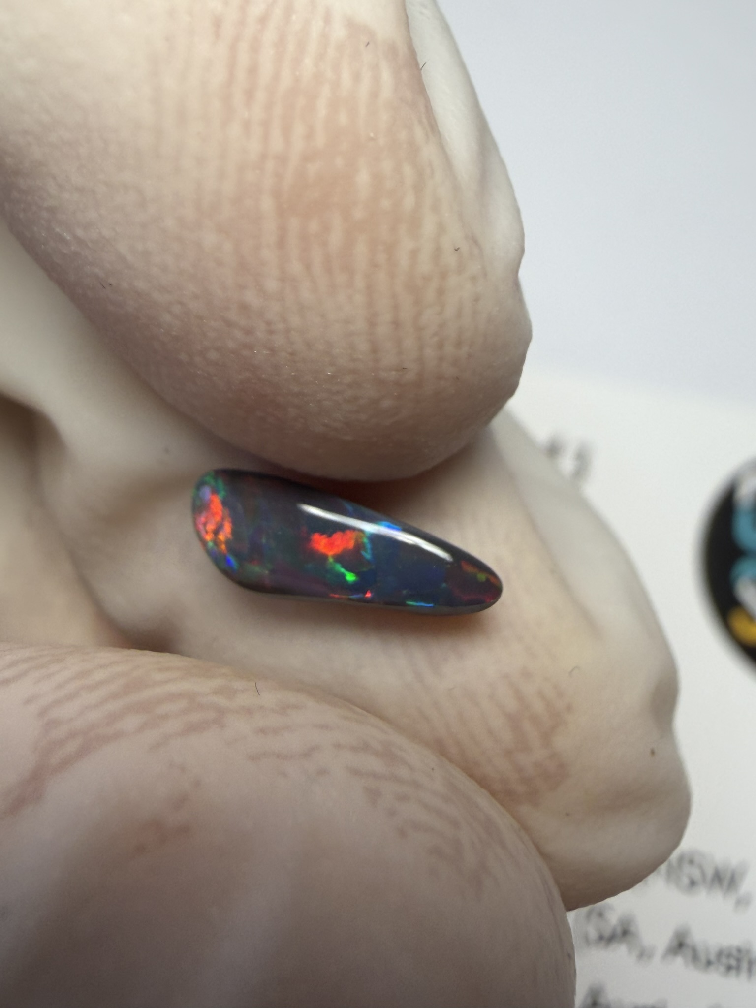 Opale noire australienne de Lightning Ridge de 0.51 ct (cLR-213) – Image 13